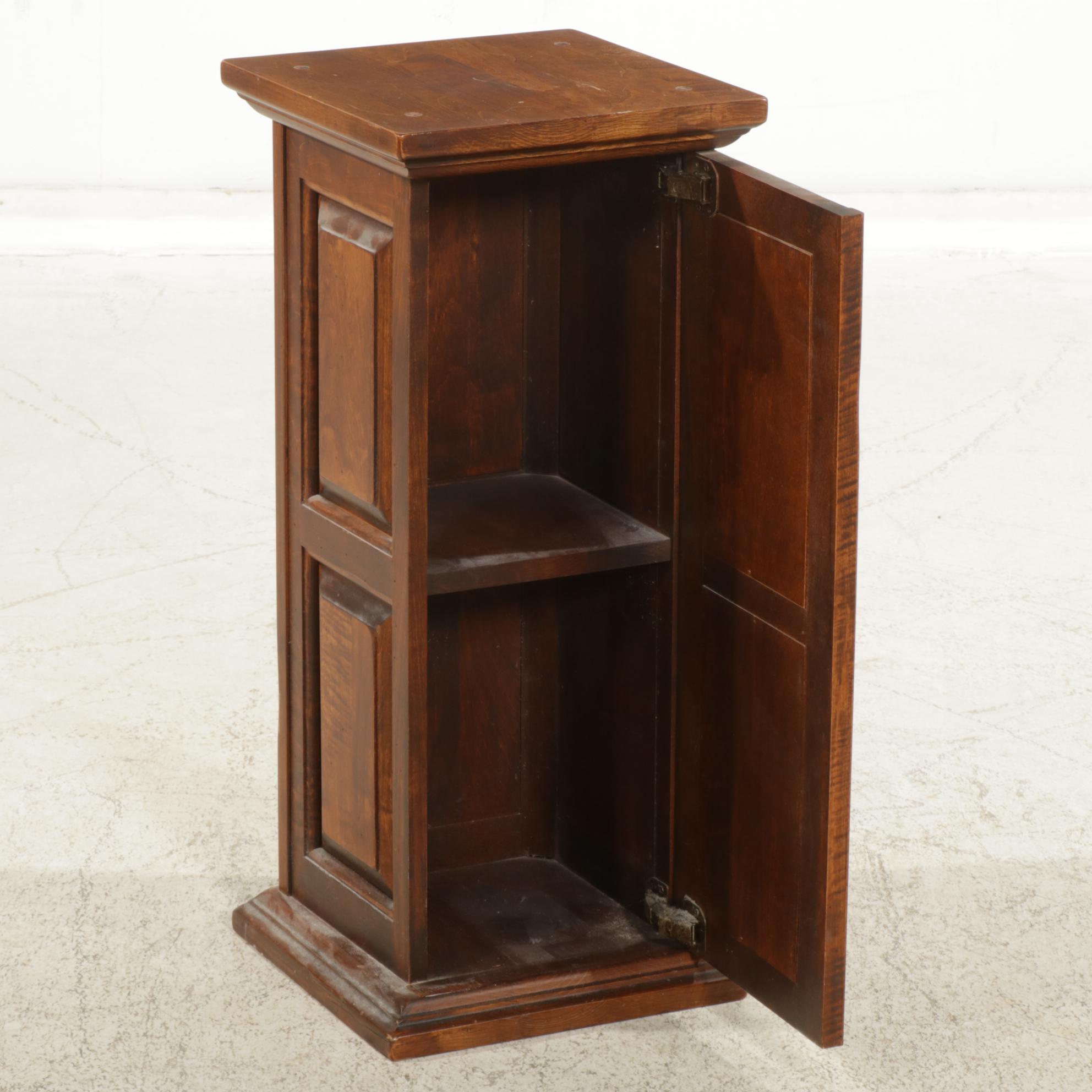 Wooden Lodge Pedestal Cabinet