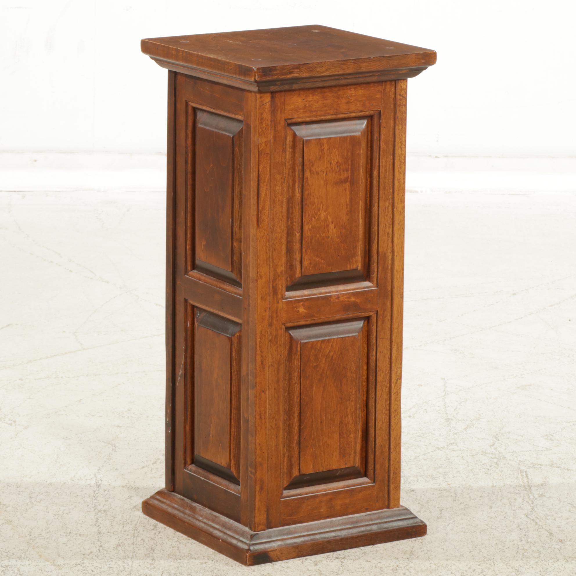 Wooden Lodge Pedestal Cabinet
