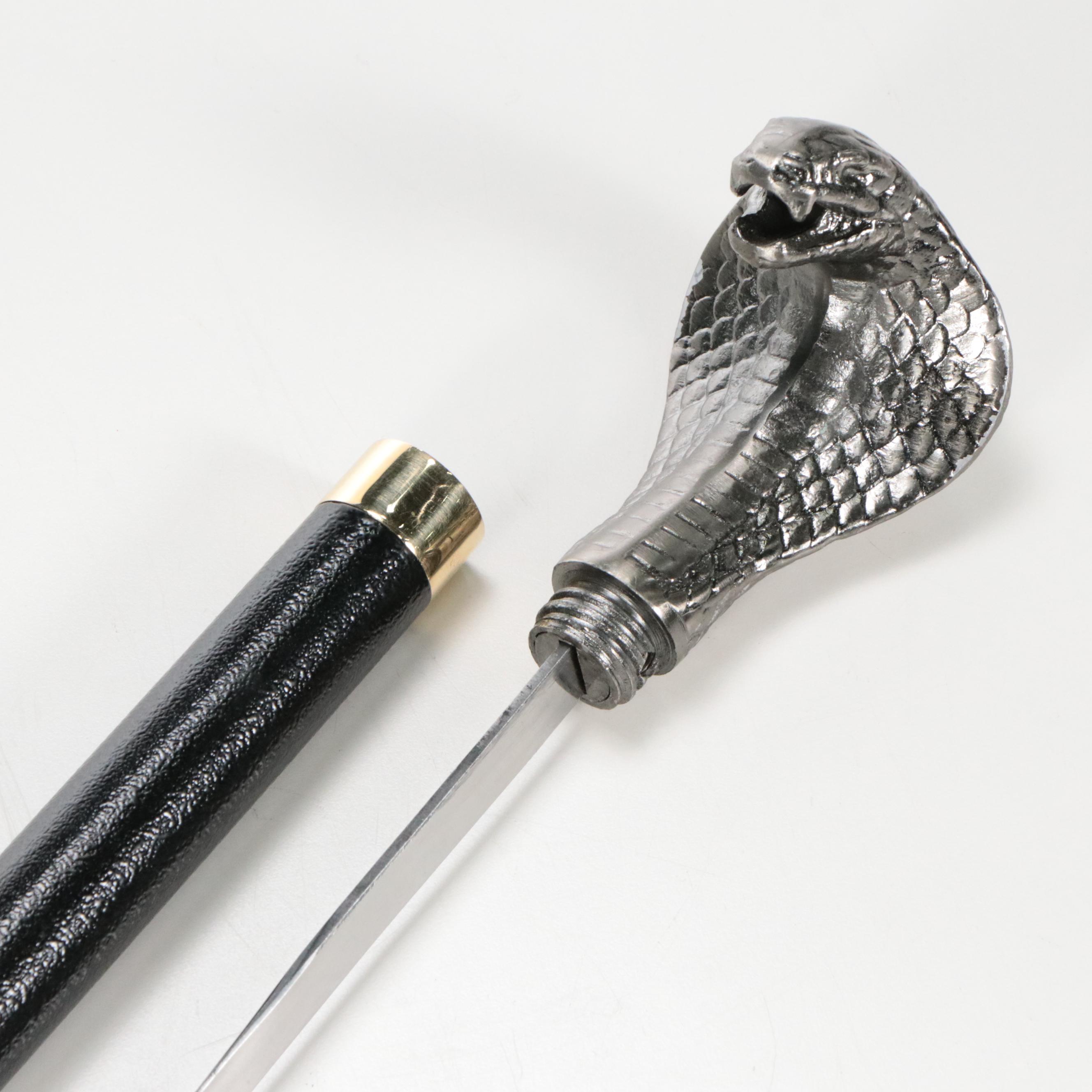 Cobra Head Sword Cane