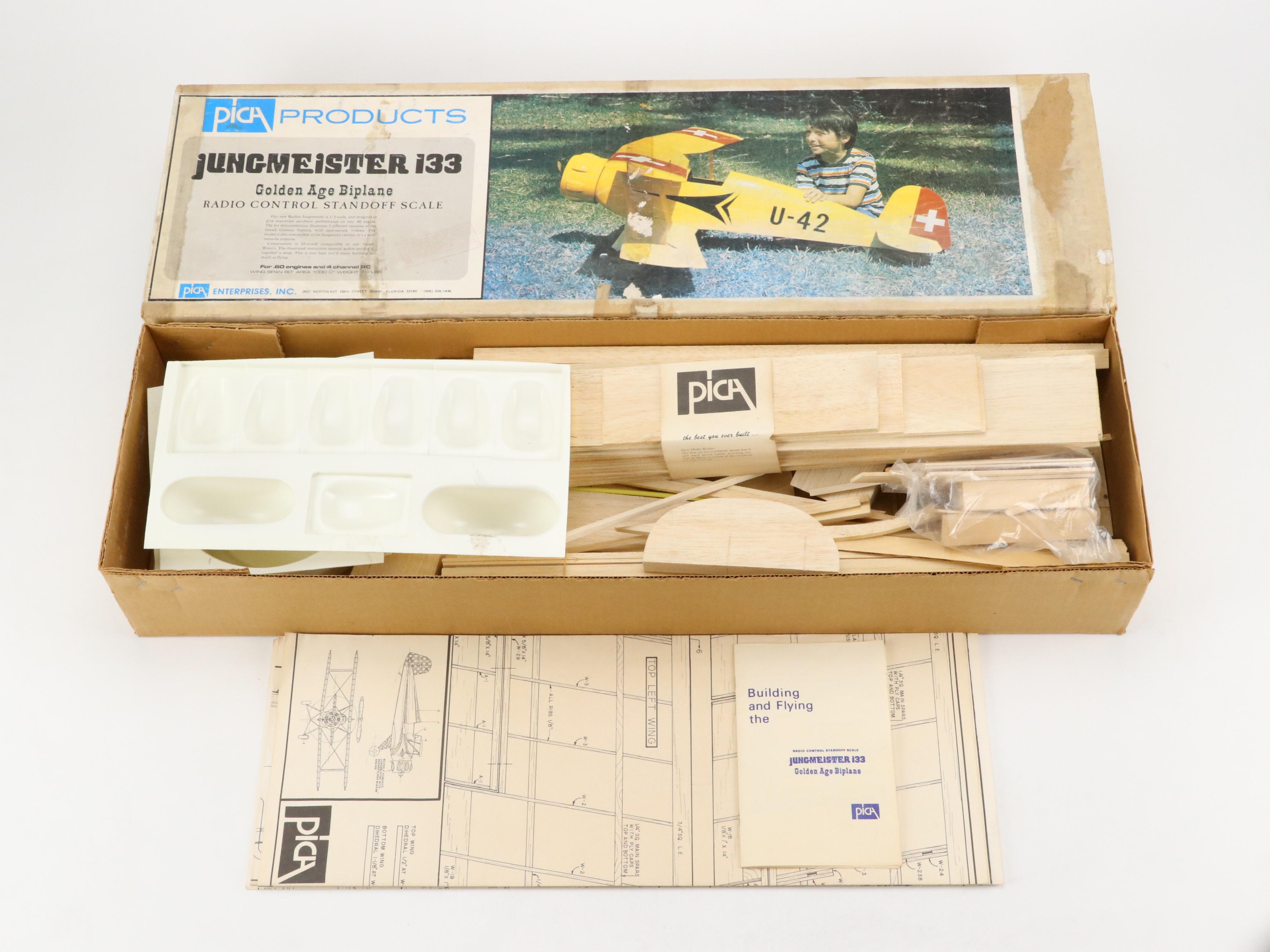 Pica Enterprises "Jungmeister 133" Radio Control Standoff Scale Airplane Kit