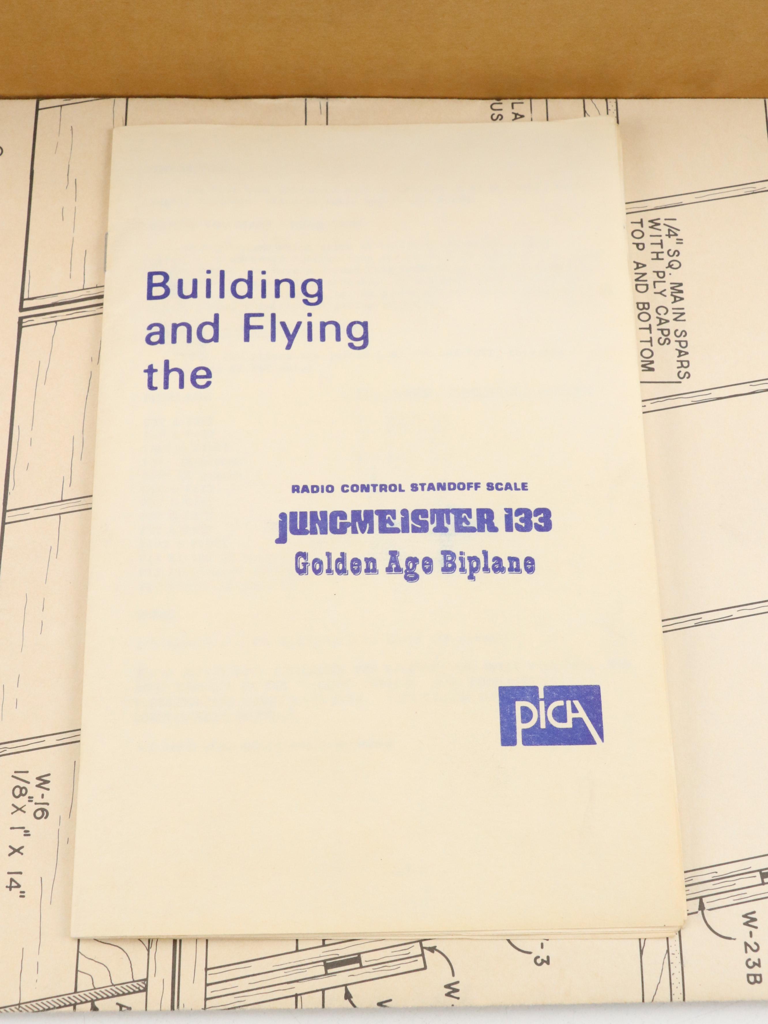 Pica Enterprises "Jungmeister 133" Radio Control Standoff Scale Airplane Kit