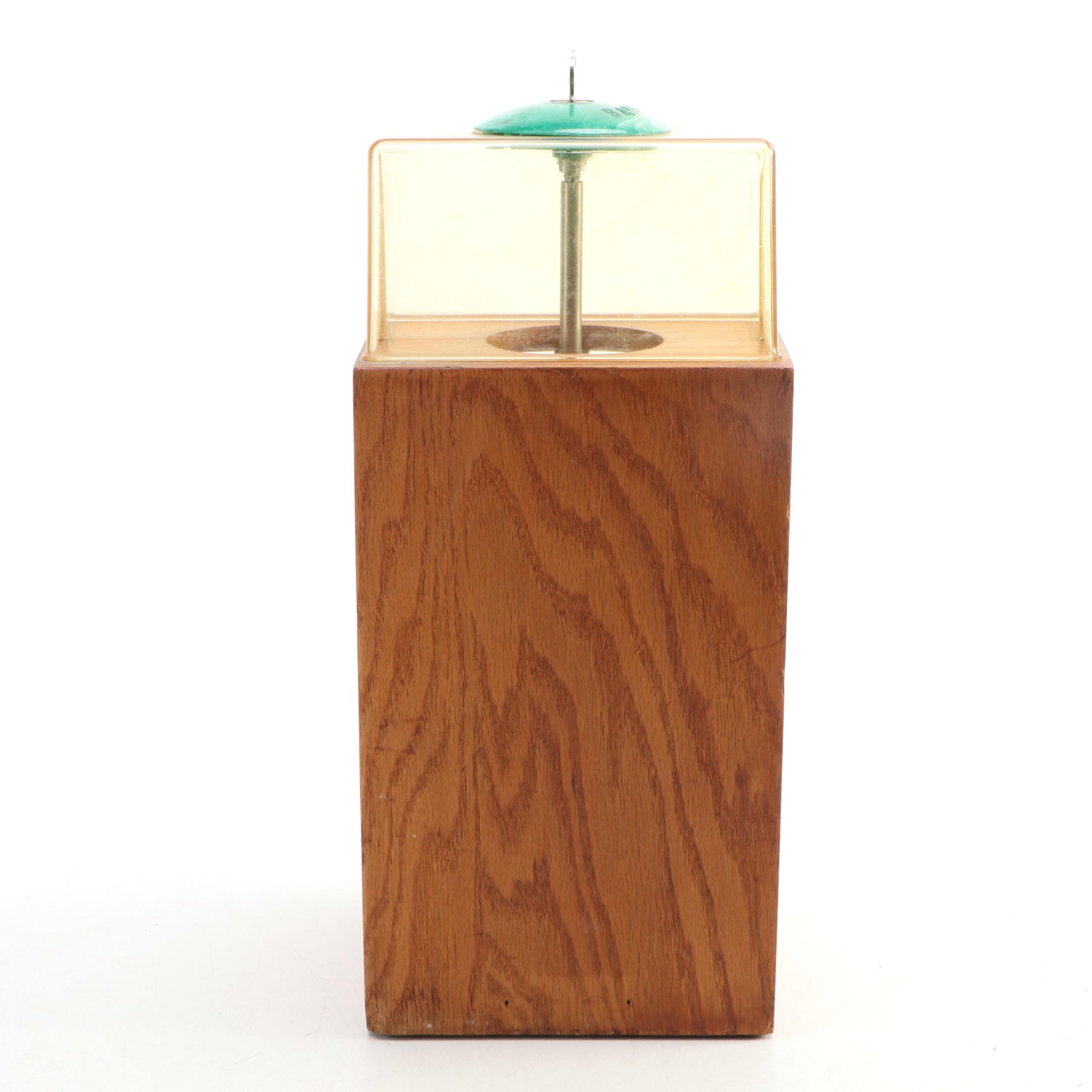 Victor Vending Corp. Baby-Grand Oak Case Gumball Machine