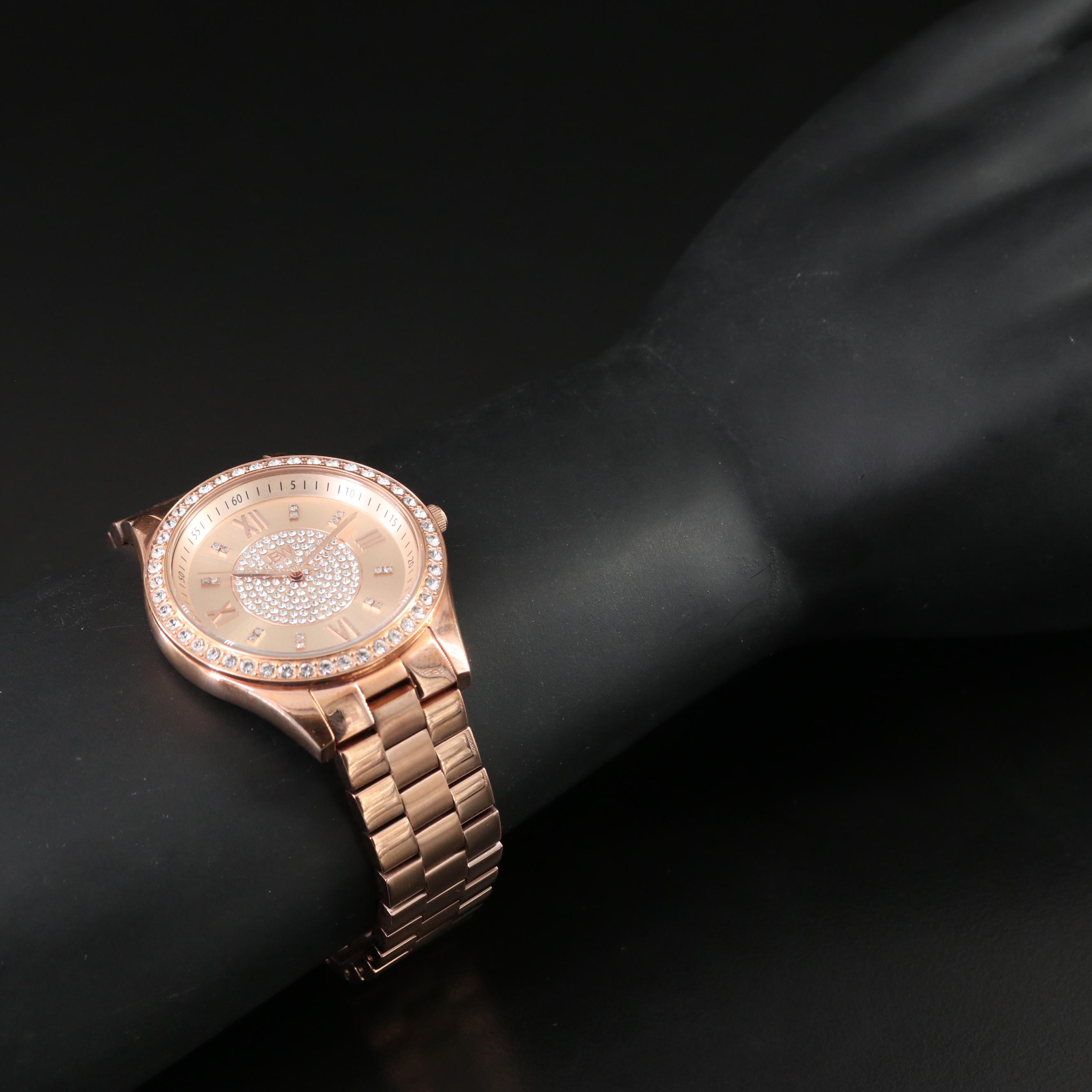 JBW Mondarian Austrian Crystal and Diamond Accented Watch