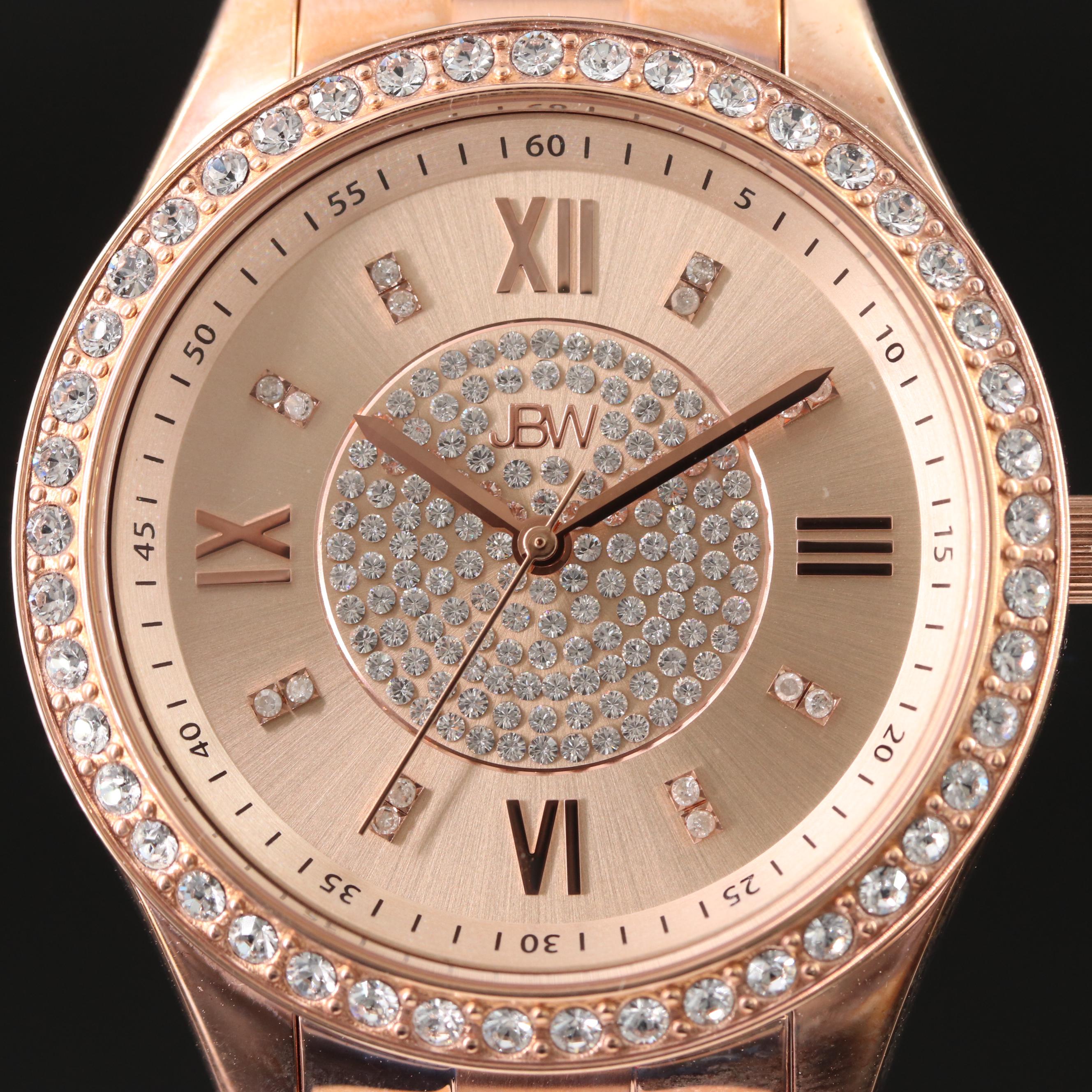JBW Mondarian Austrian Crystal and Diamond Accented Watch