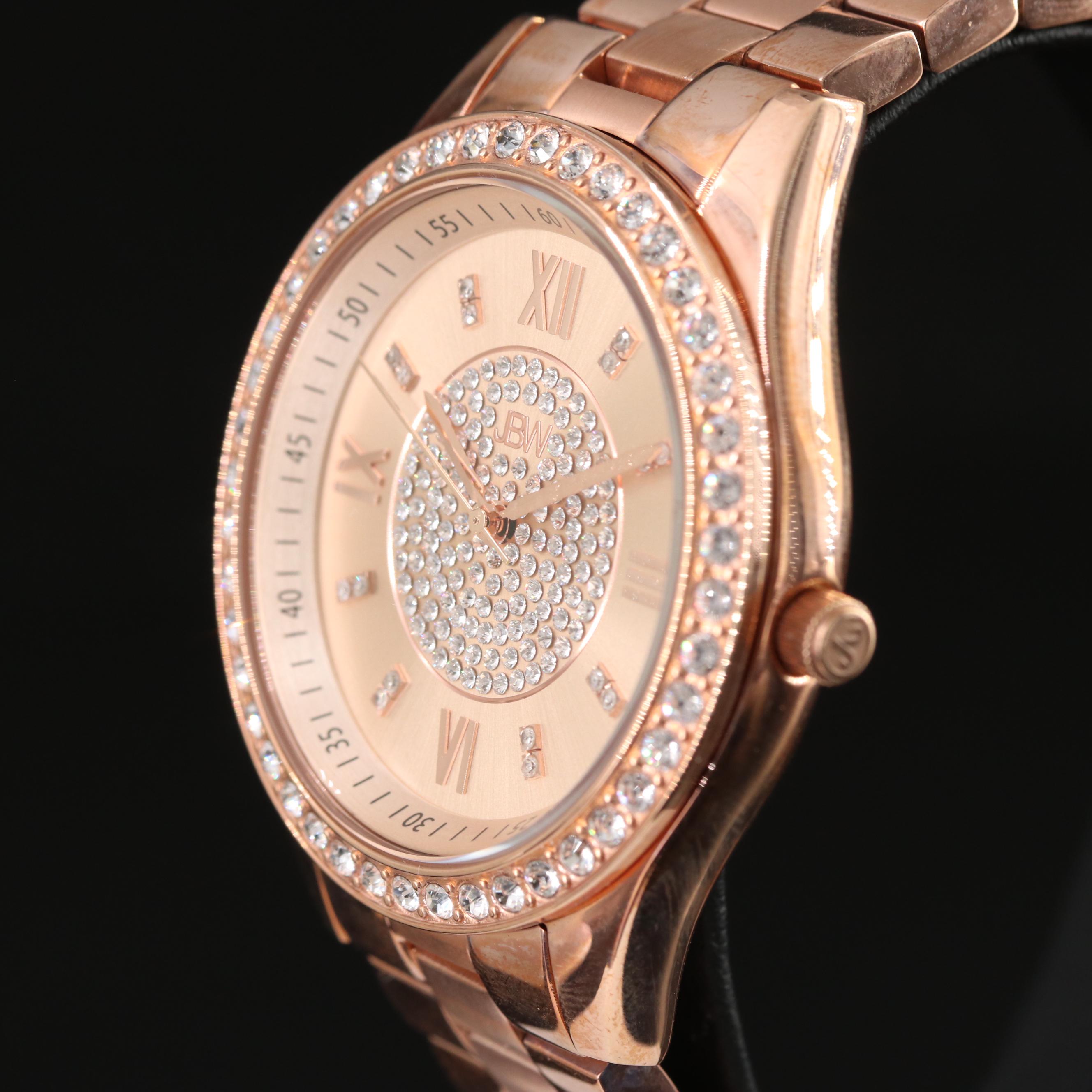 JBW Mondarian Austrian Crystal and Diamond Accented Watch