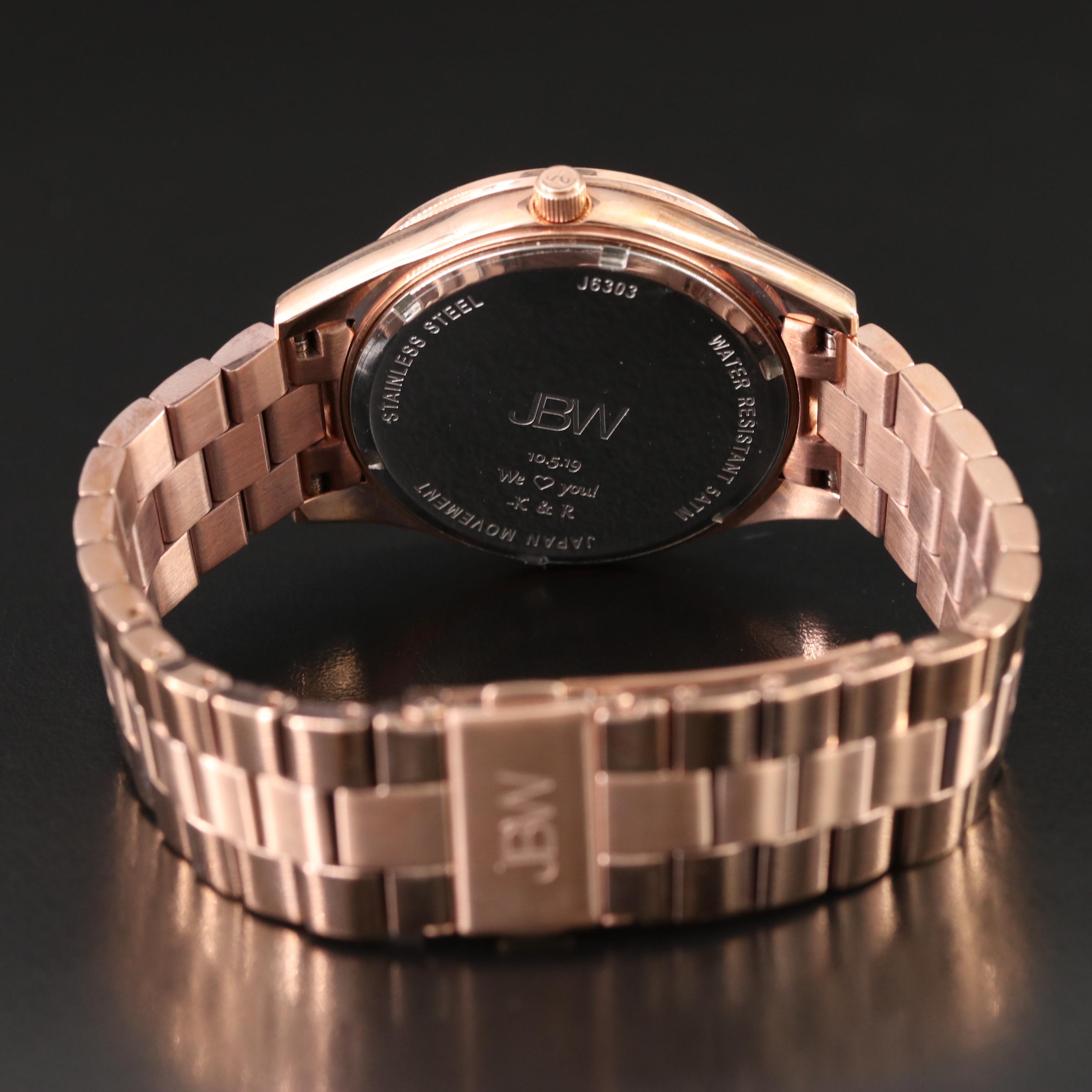 JBW Mondarian Austrian Crystal and Diamond Accented Watch