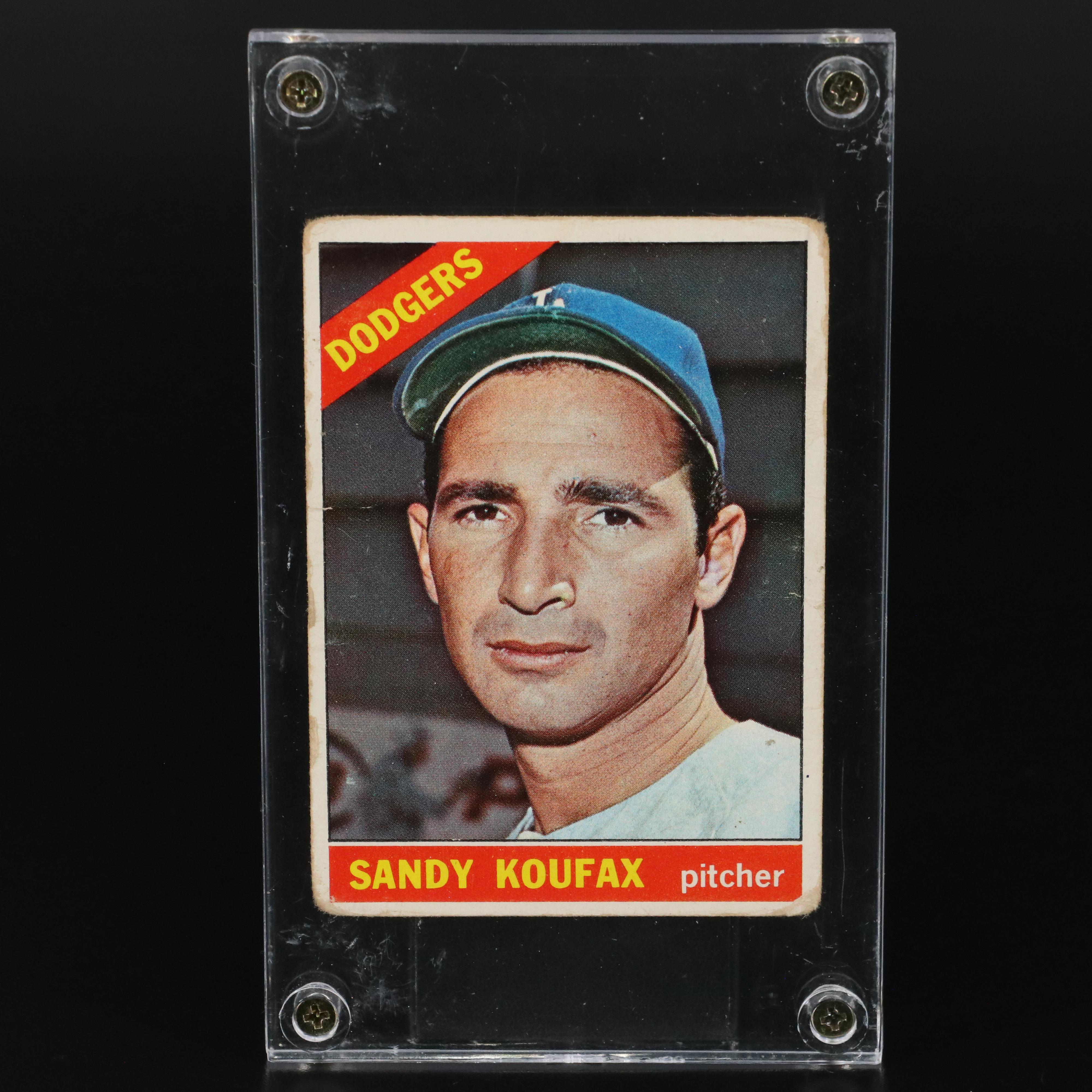 1966 Sandy Koufax Los Angeles Dodgers Baseball Card