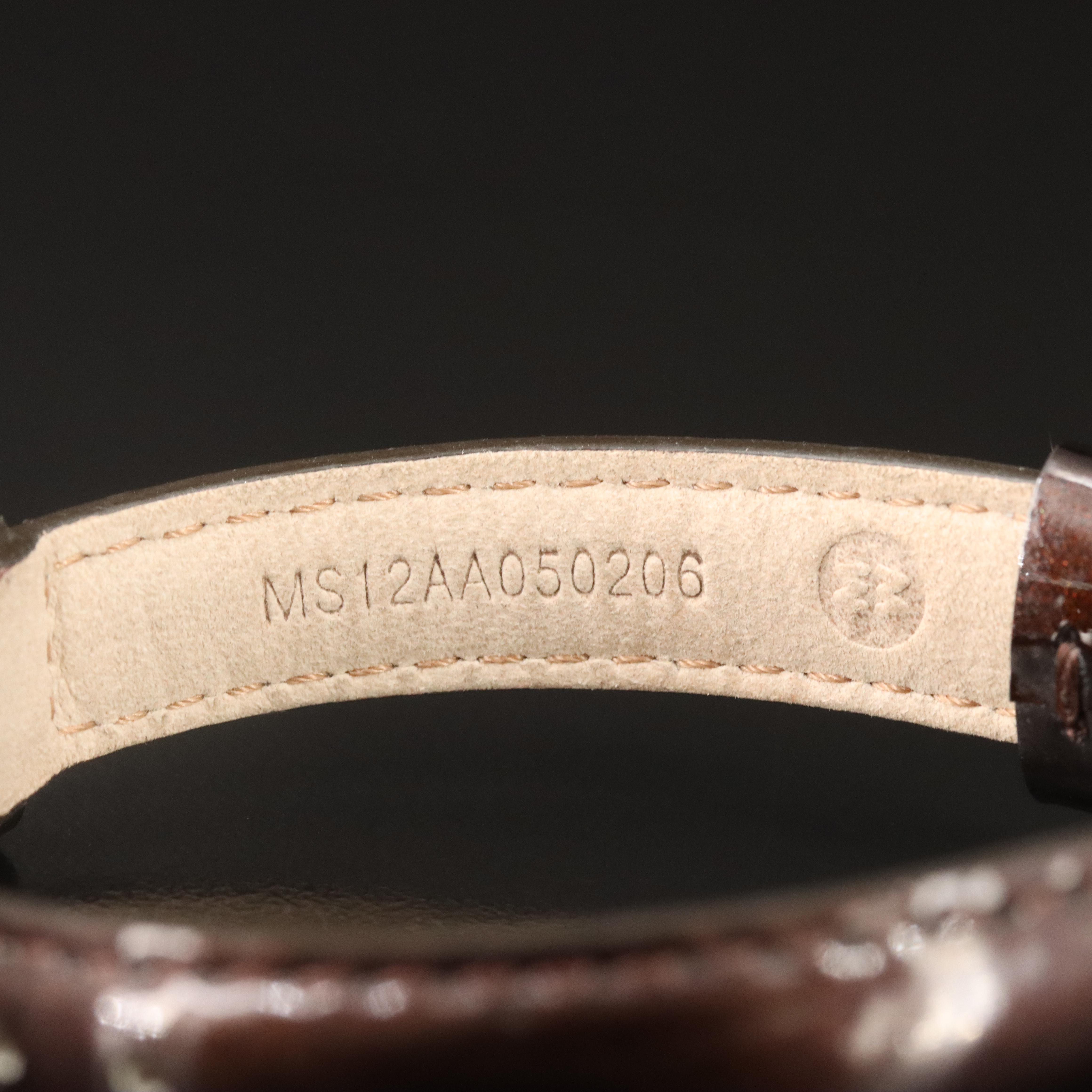 Michele Coquette Diamond Steel Quartz Watch