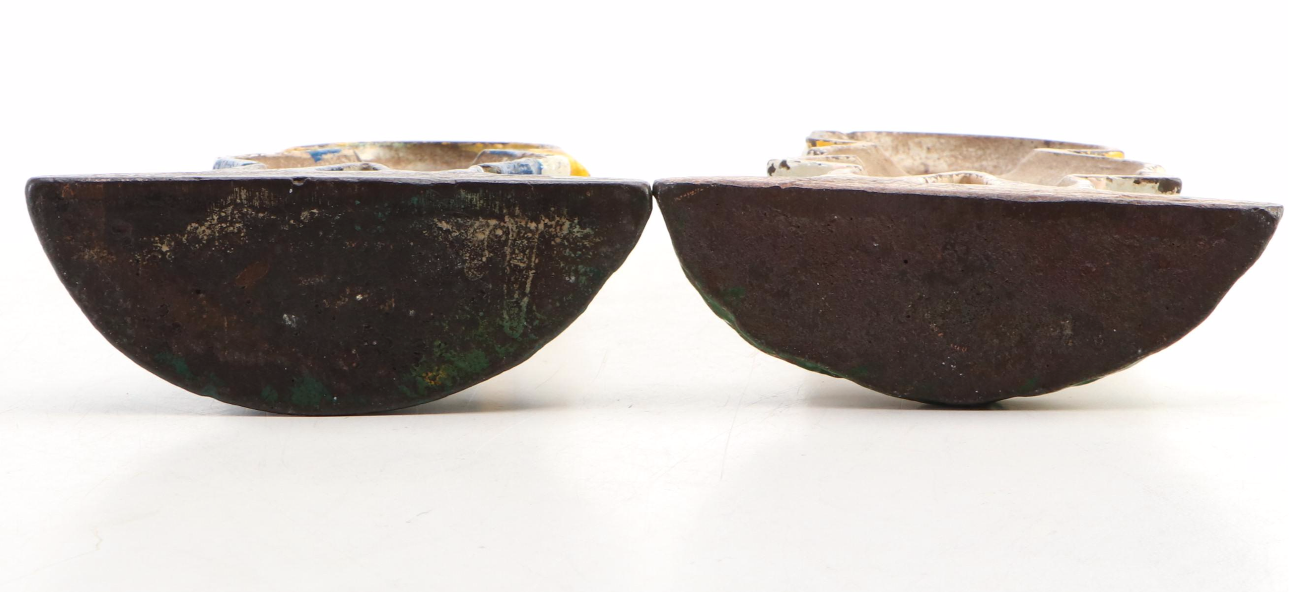 Hubley "Dolly Dingle" with "Bobby Blake" Cast Iron Doorstops, Early/Mid-20th C.