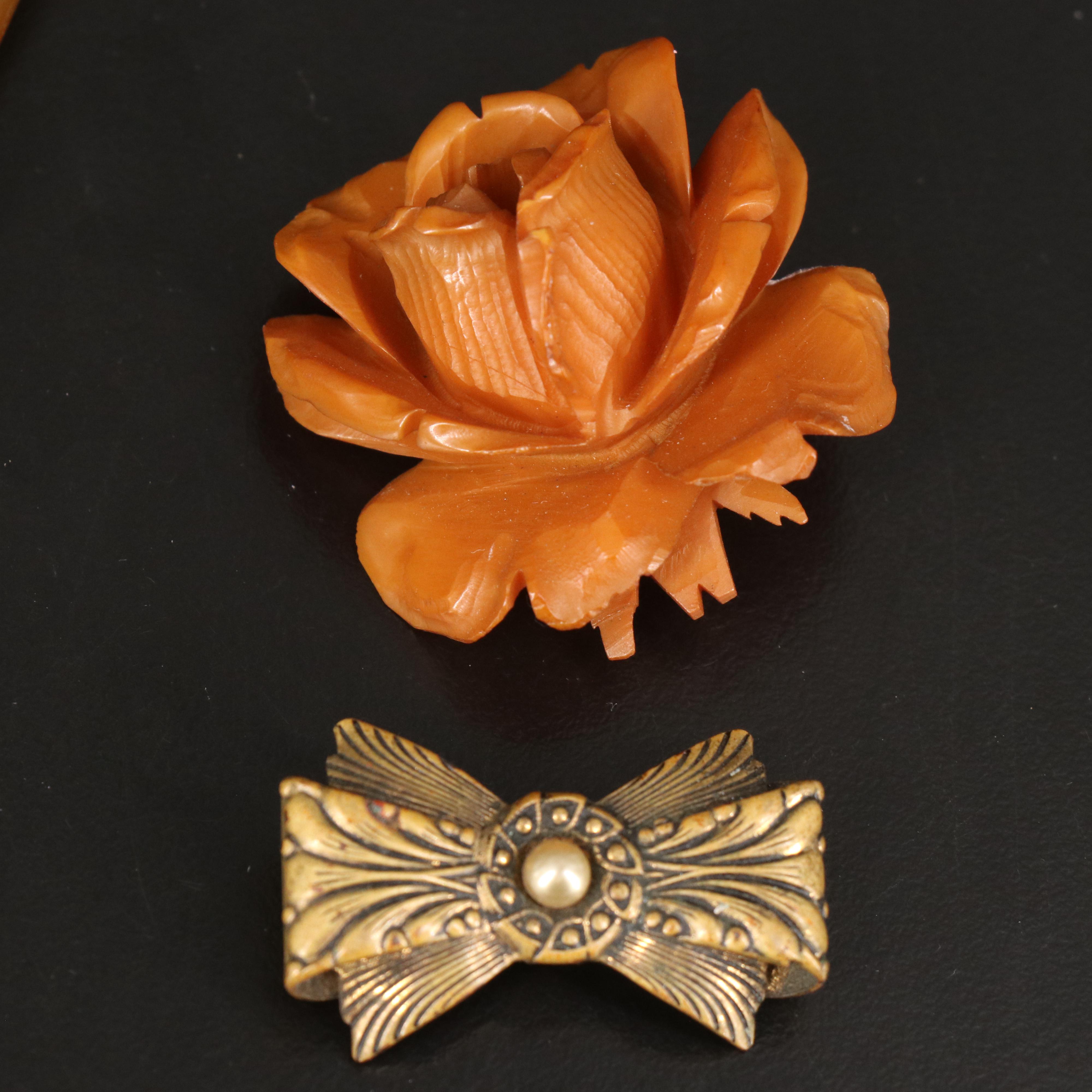 Vintage and Antique Jewelry Collection featuring Rhinestone and Bakelite