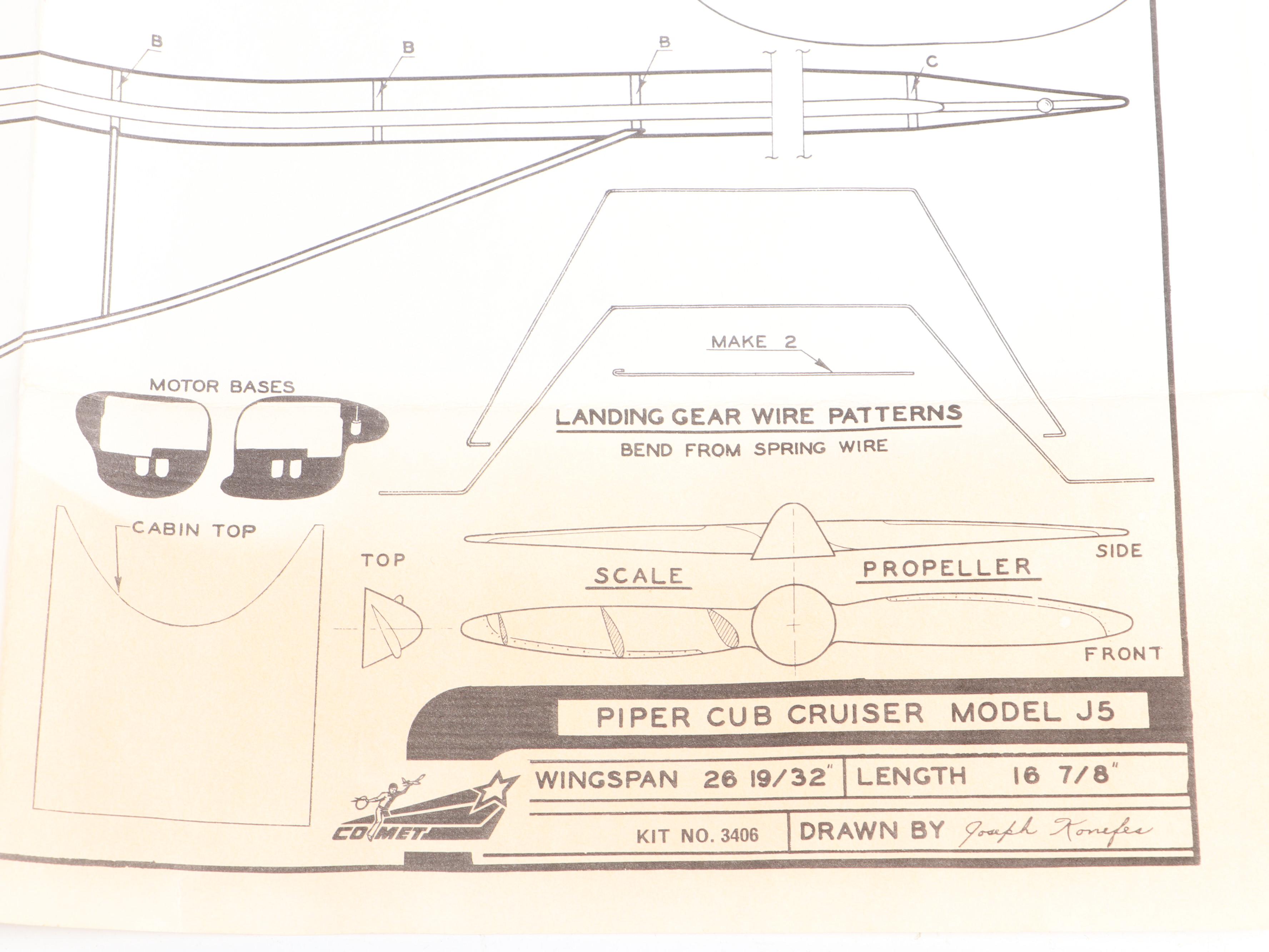 Comet "Piper Cub Cruiser," "Globe Swift" and More Airplane Model Kits