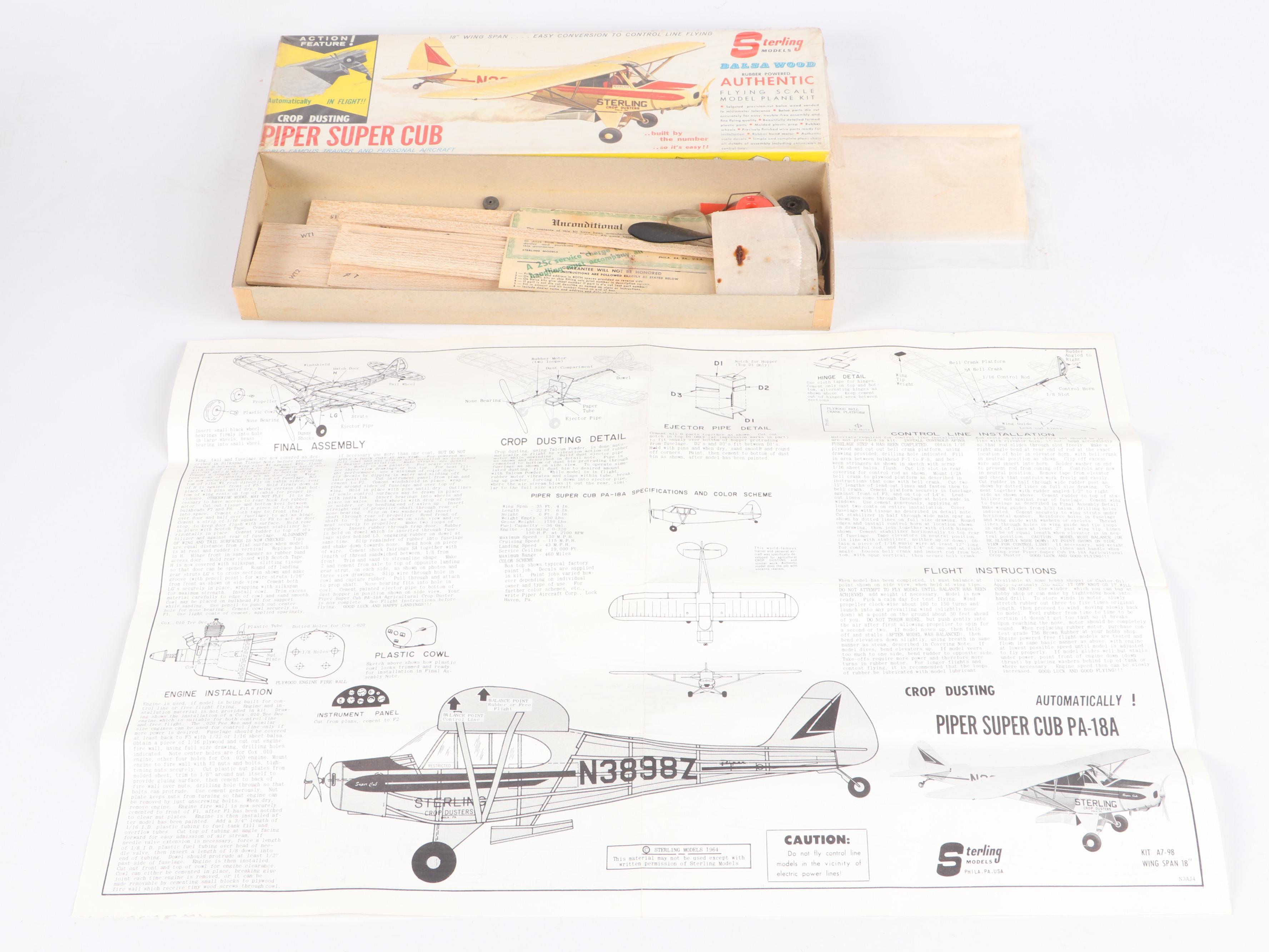Comet "Piper Cub Cruiser," "Globe Swift" and More Airplane Model Kits