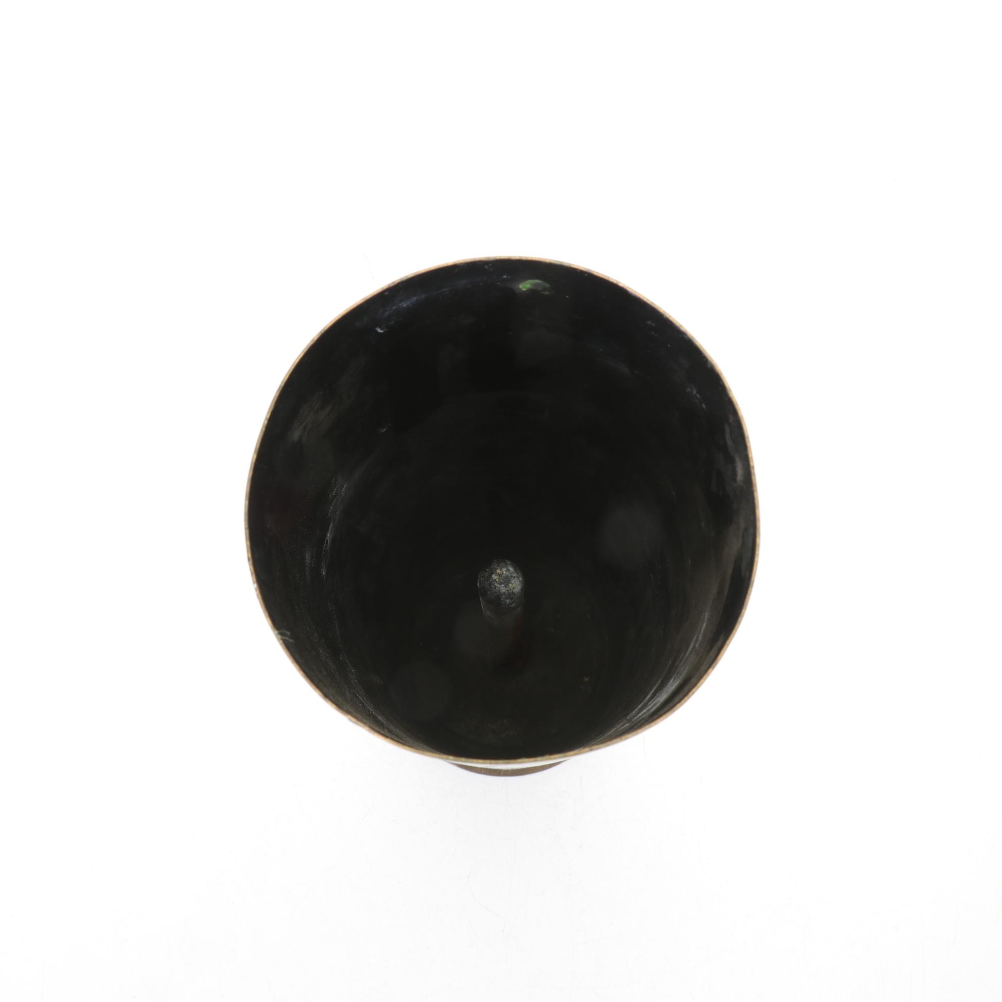 World War II Era Brass 105MM Artillery Shell Casing, Mid 20th Century