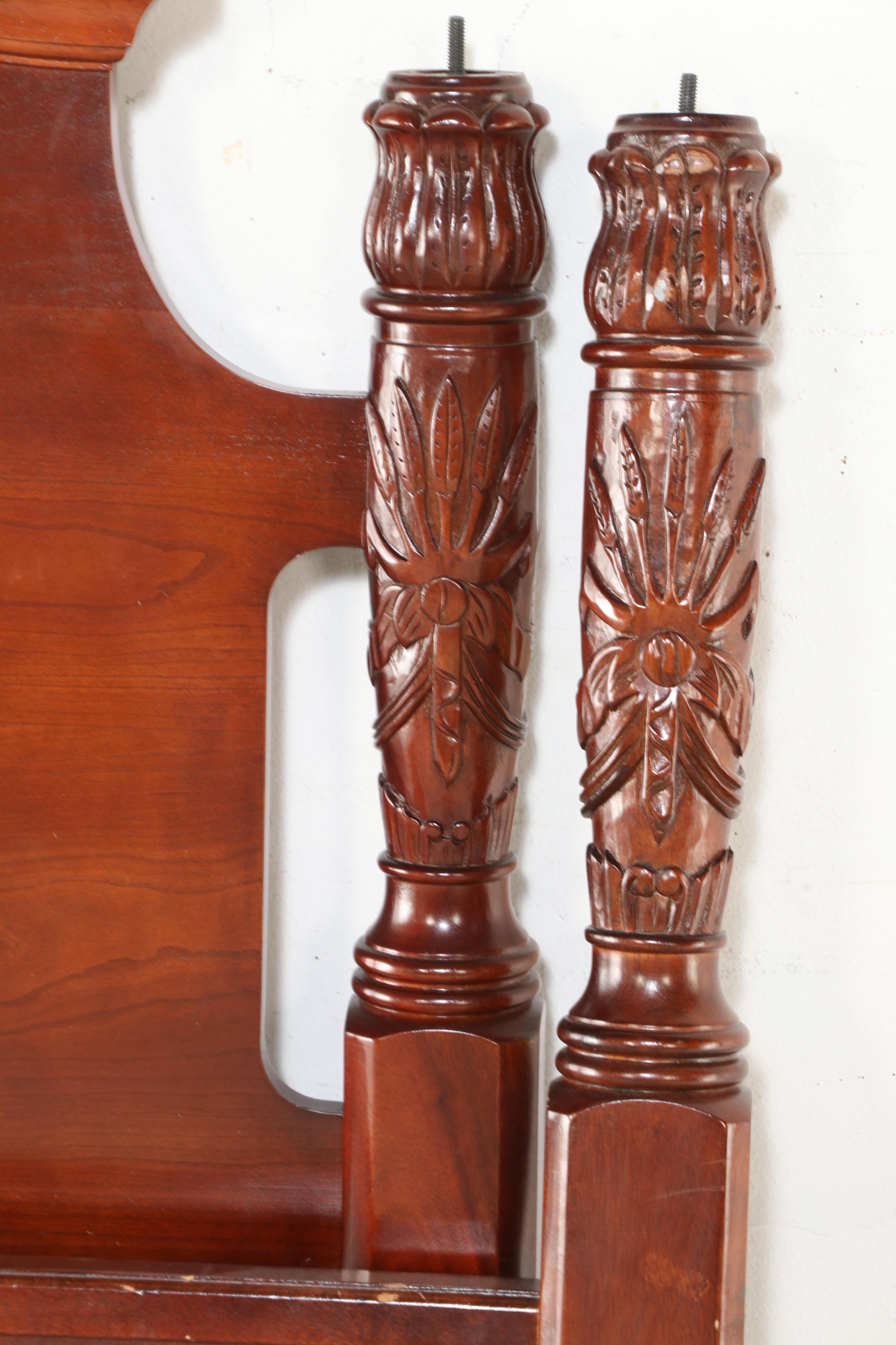 Broyhill Furniture Georgian Style Four Poster Queen Size Bed Frame