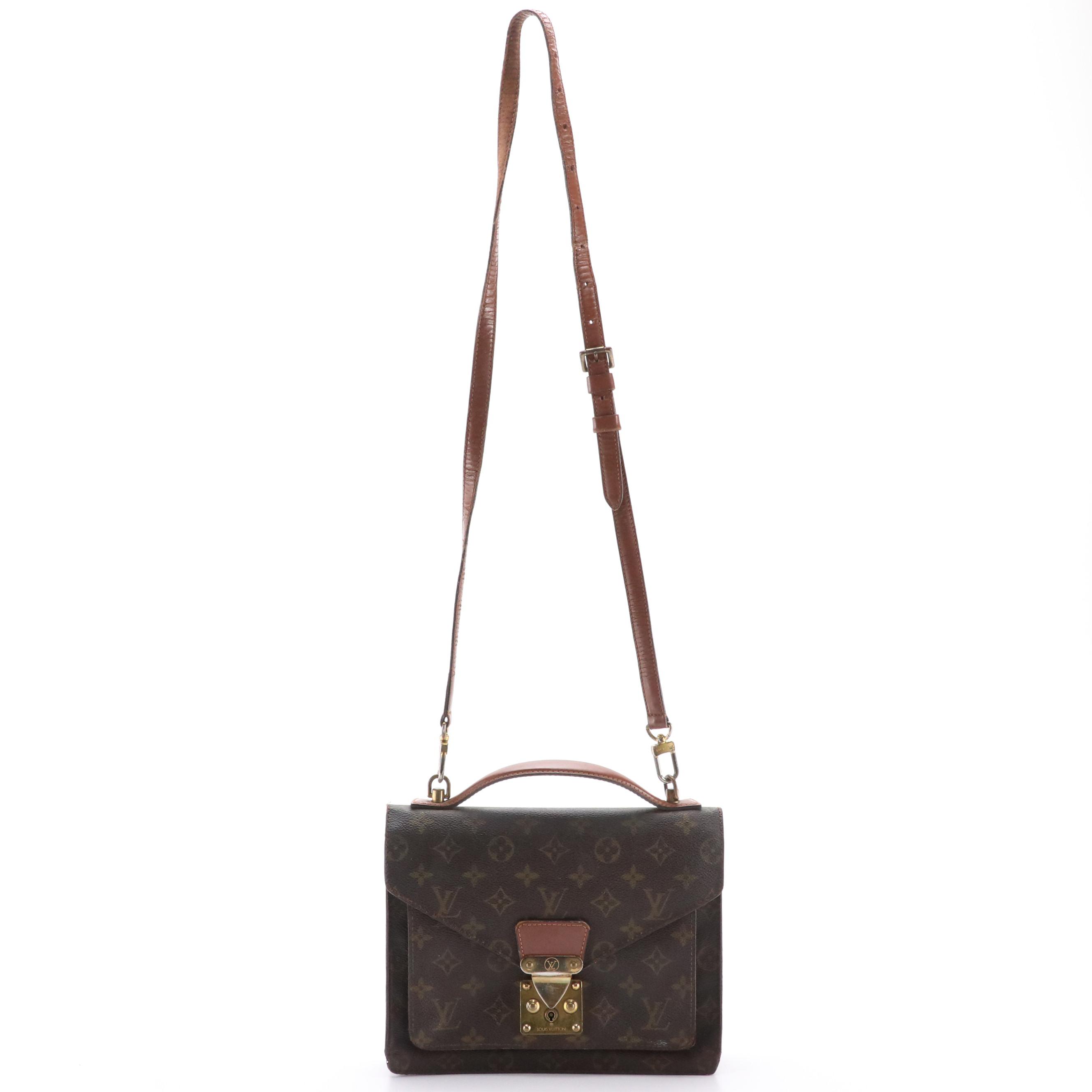 Louis Vuitton Monceau Two-Way Bag in Monogram Coated Canvas