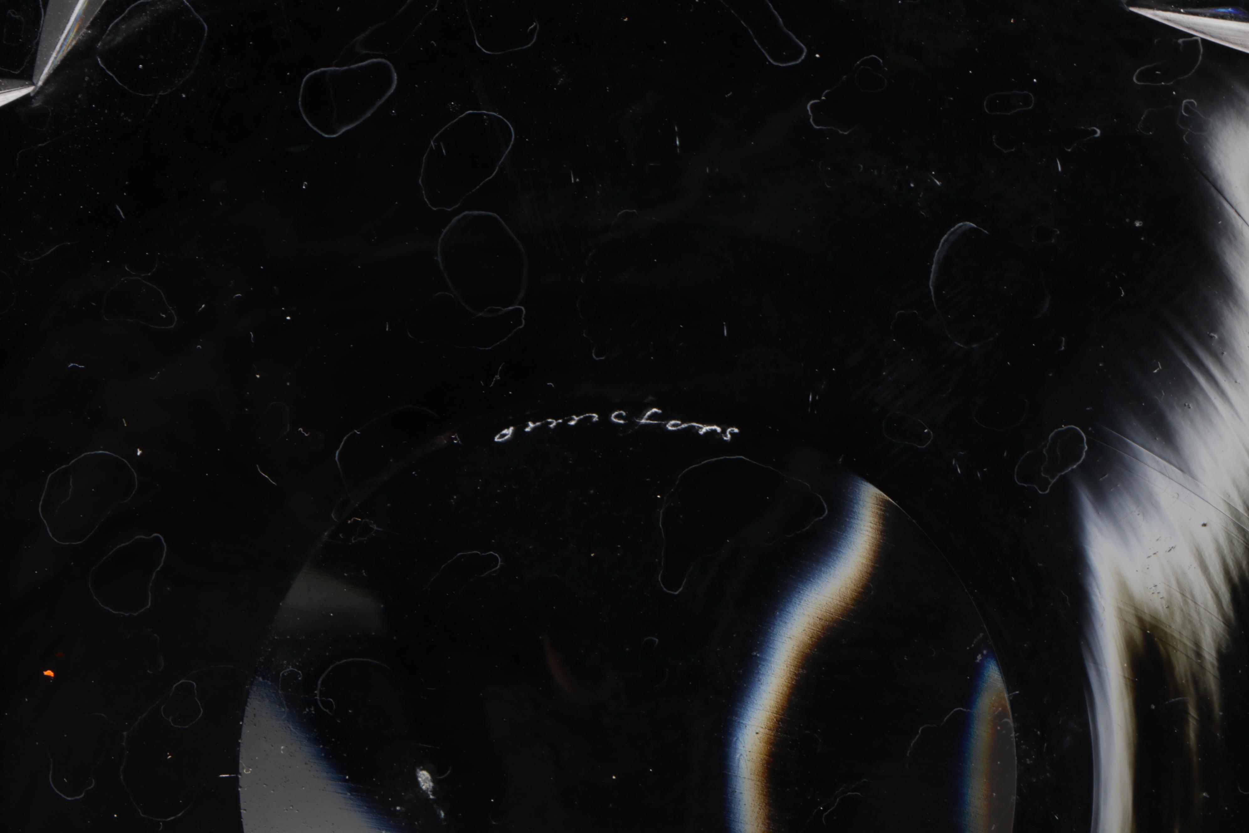 Orrefors "Karolina" Crystal Bread&Butter and Salad Plates and Glass Salt Cellars