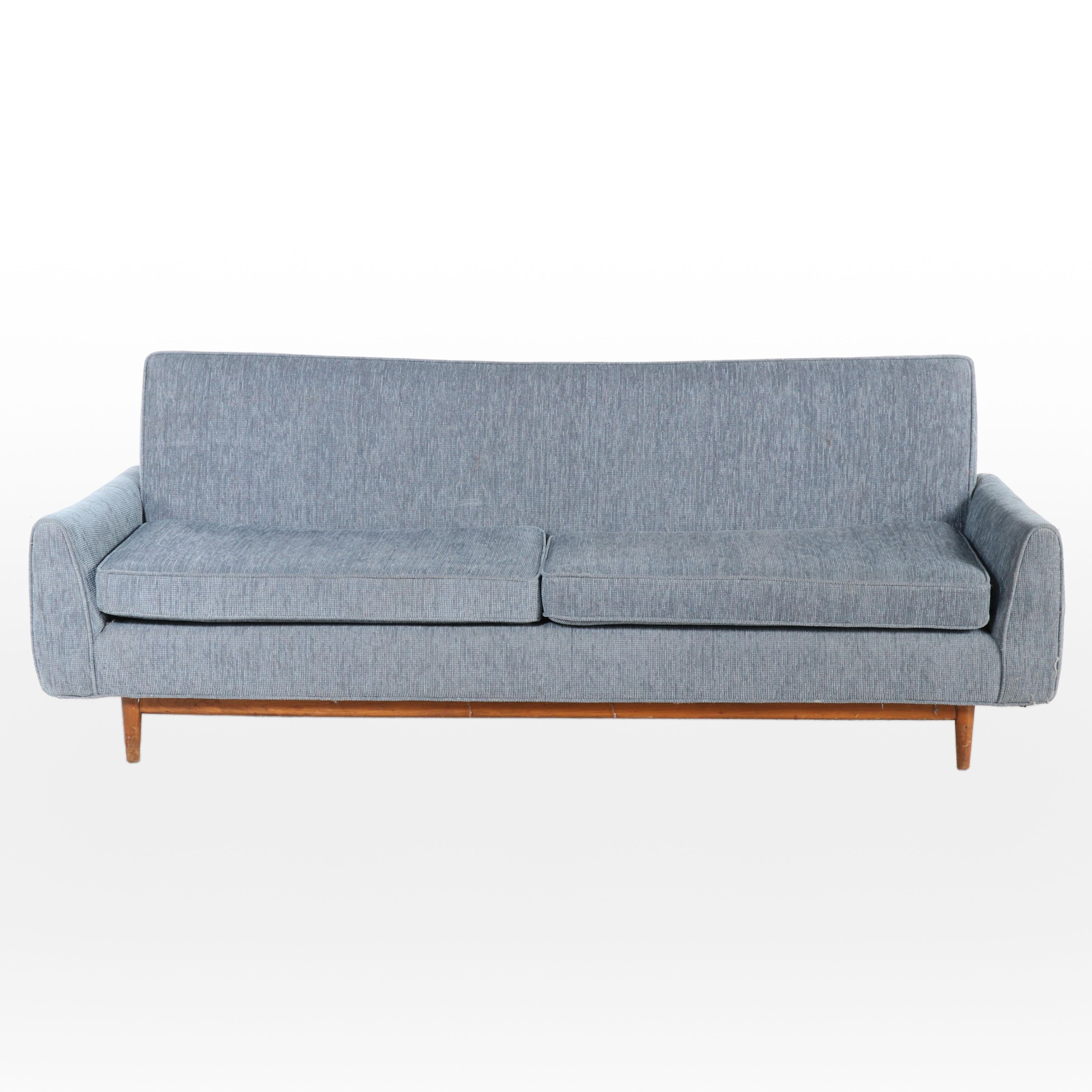 Danish Modern Teak and Upholstered Sofa, Mid to Late 20th Century