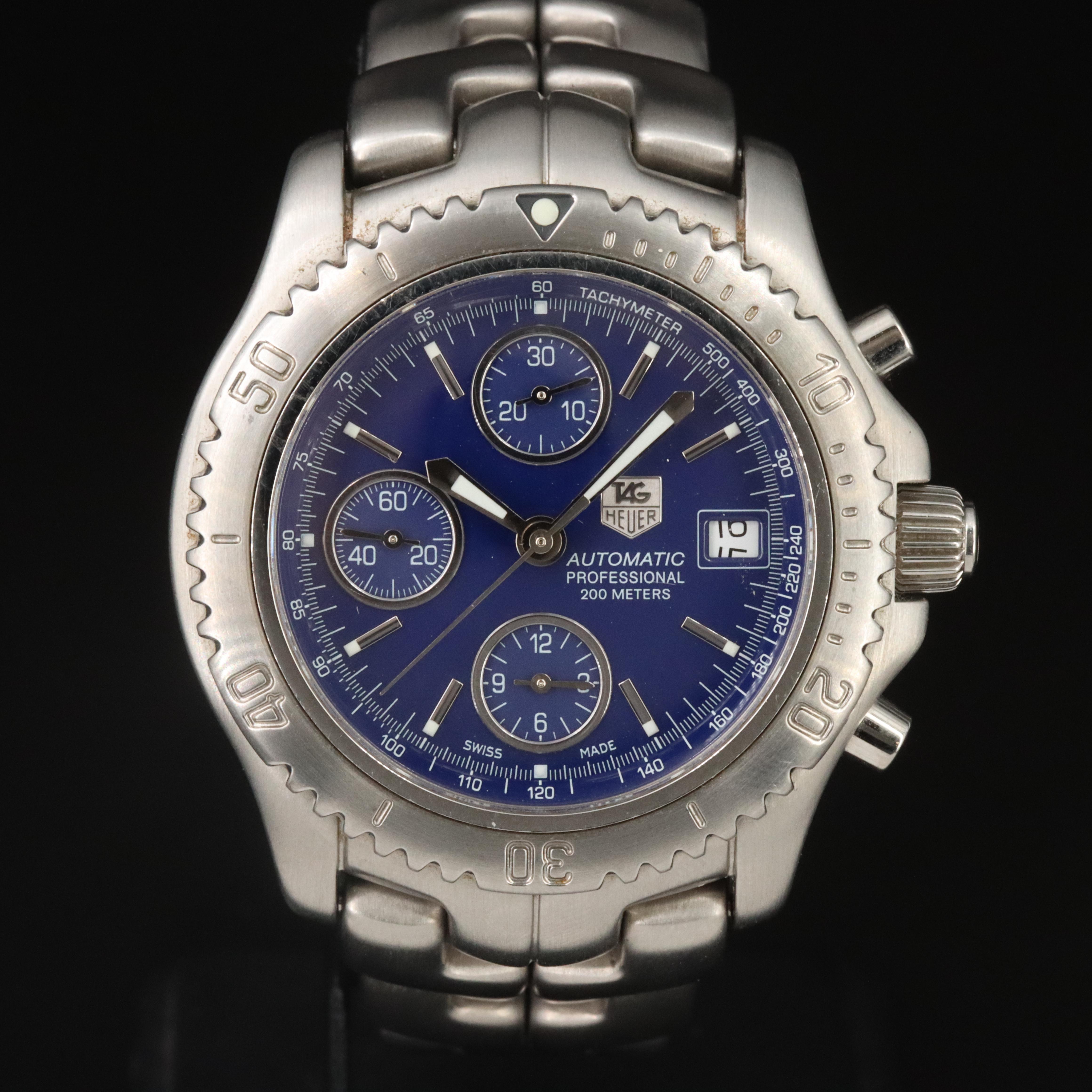 TAG Heuer Link CT2110 Chronograph Steel Automatic Watch