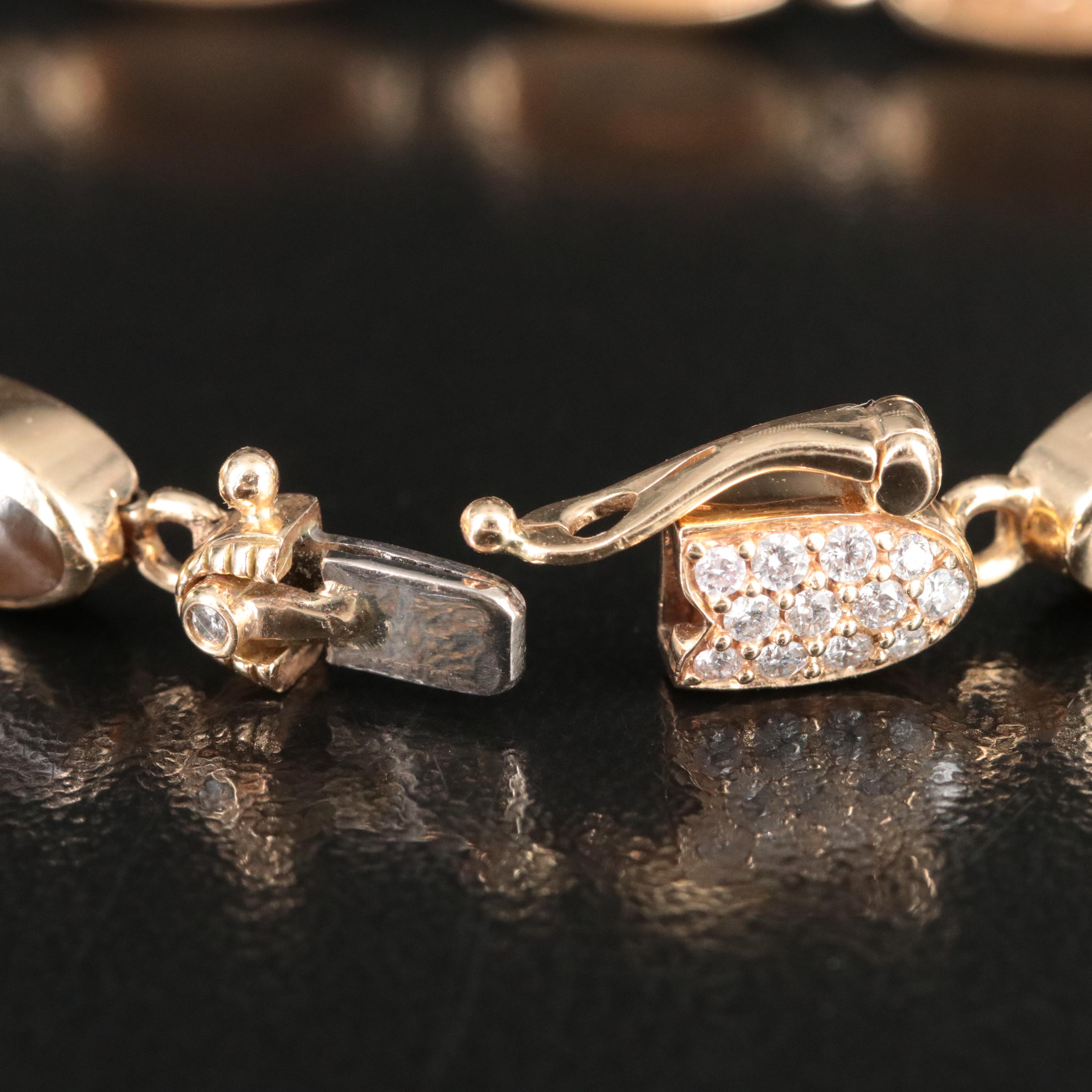 Kabana 14K Diamond, Spiny Oyster and Mother of Pearl Bracelet