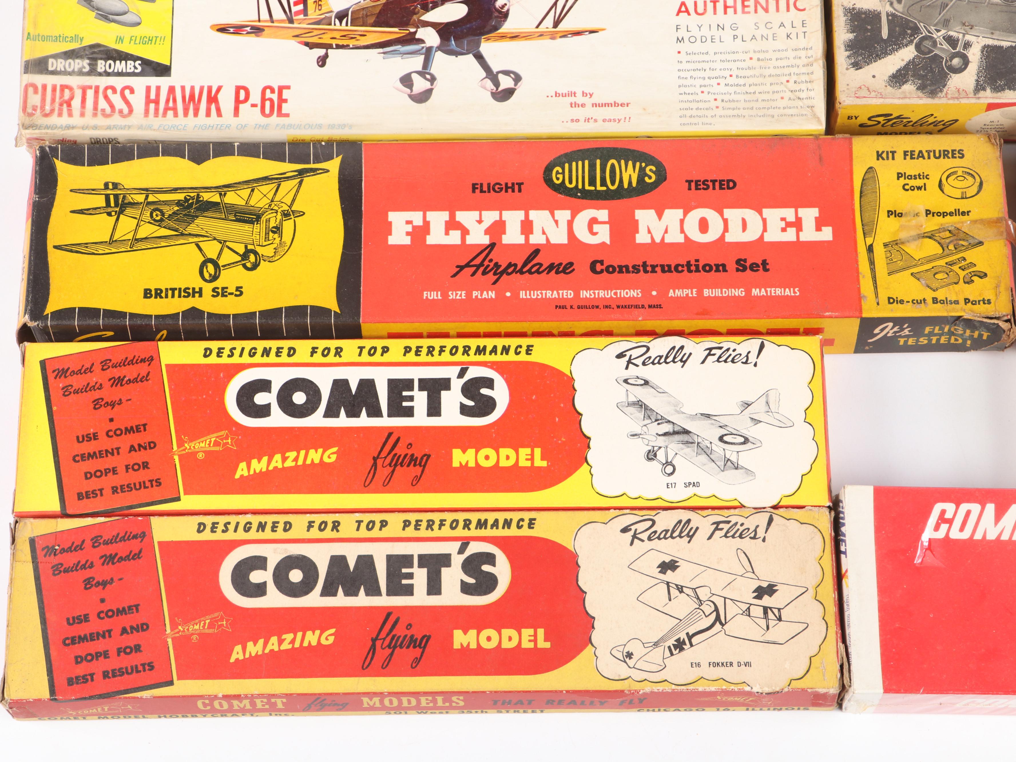 Comet "Fokker D-VII," "Spad" and More Airplane Model Kits