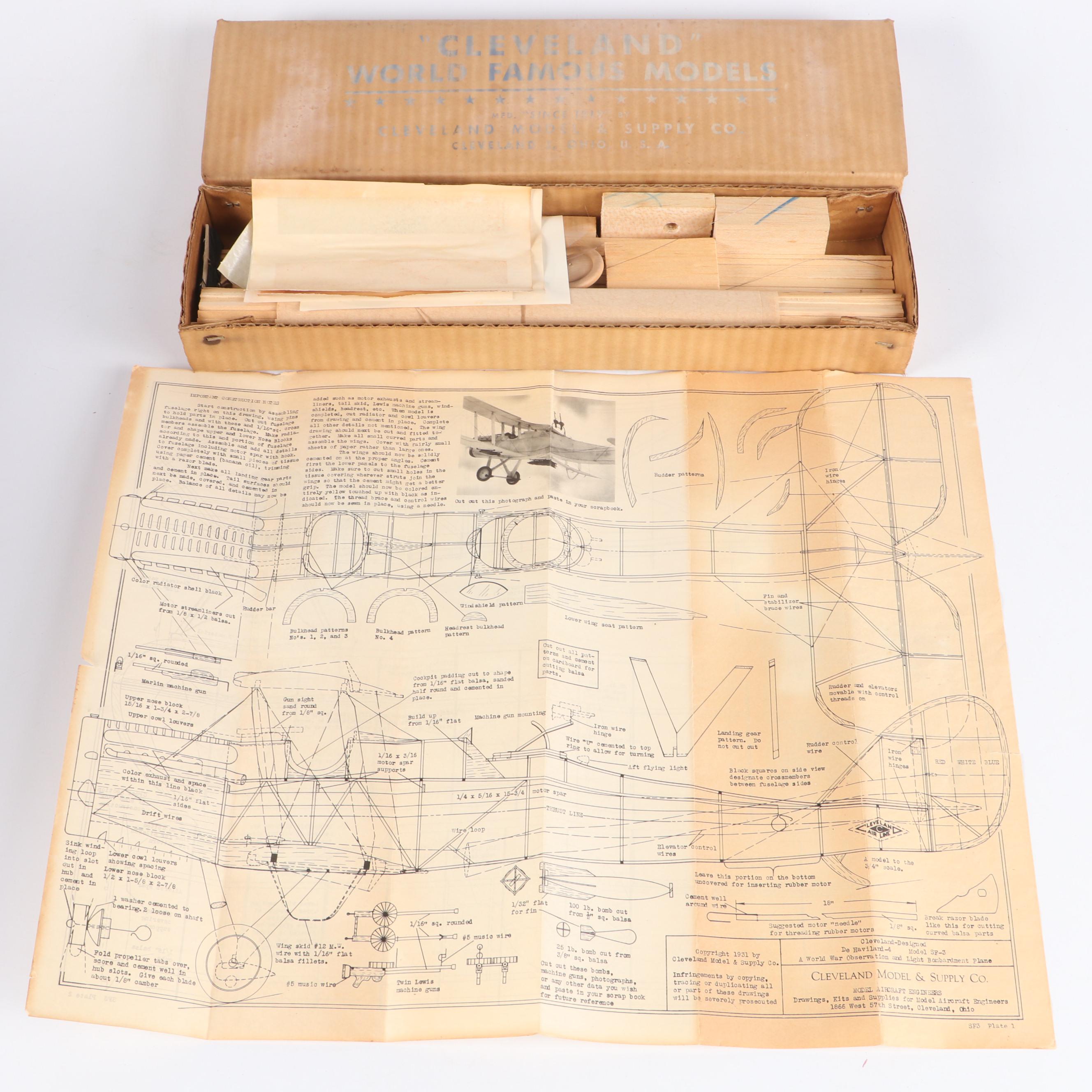 Comet "Fokker D-VII," "Spad" and More Airplane Model Kits