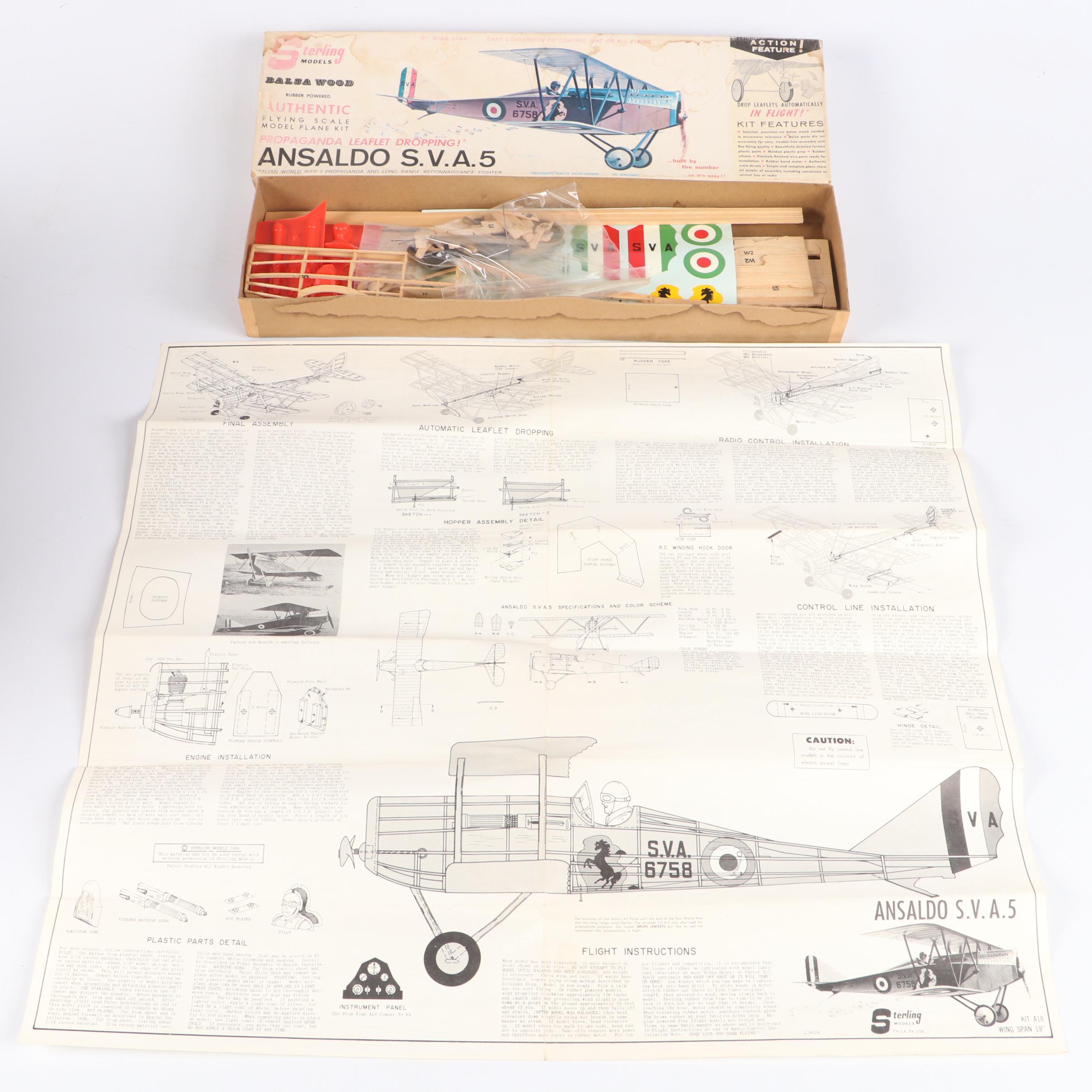 Comet "Fokker D-VII," "Spad" and More Airplane Model Kits