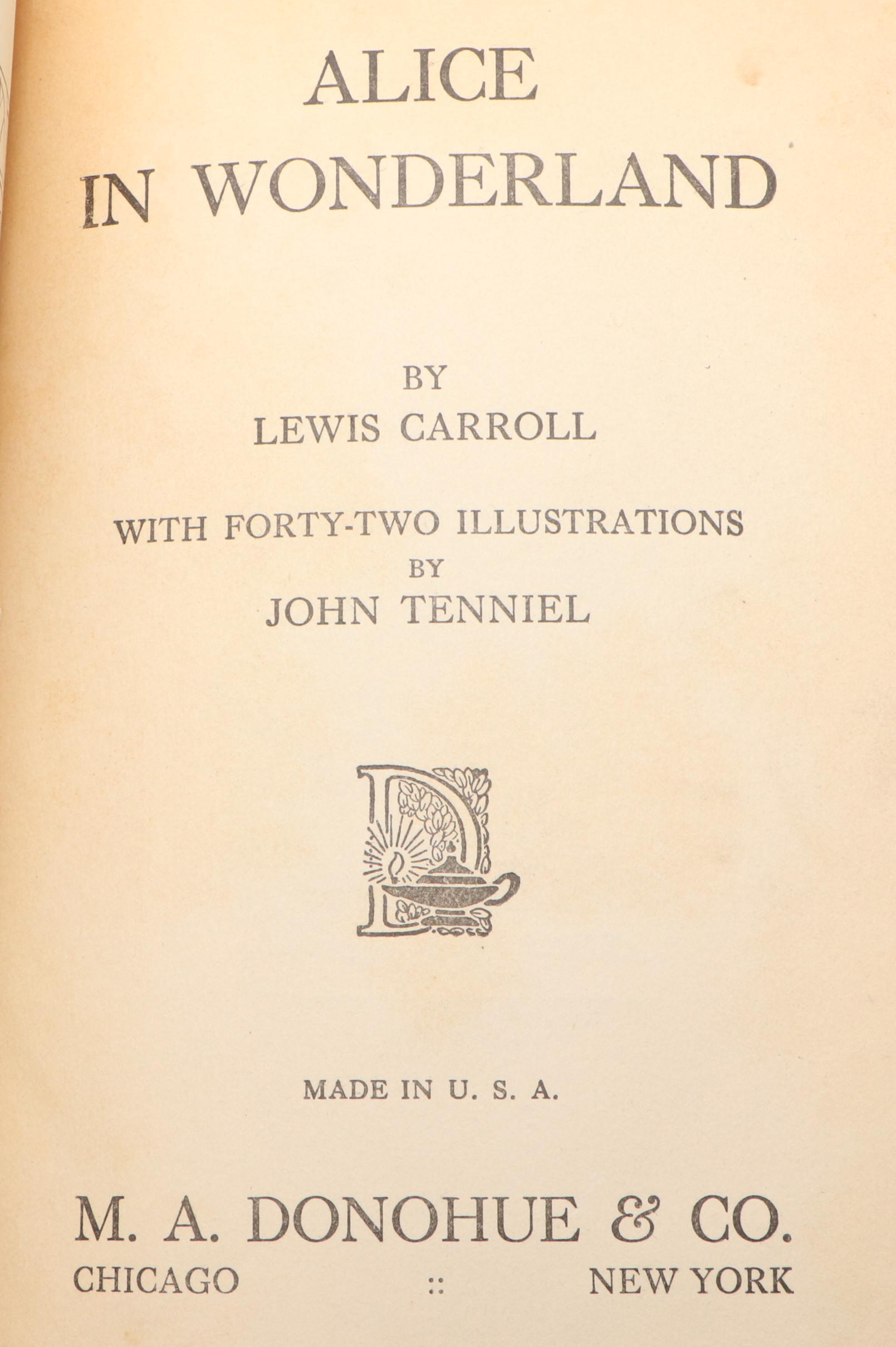 "Alice's Adventures in Wonderland" by Lewis Carroll and More Children's Books