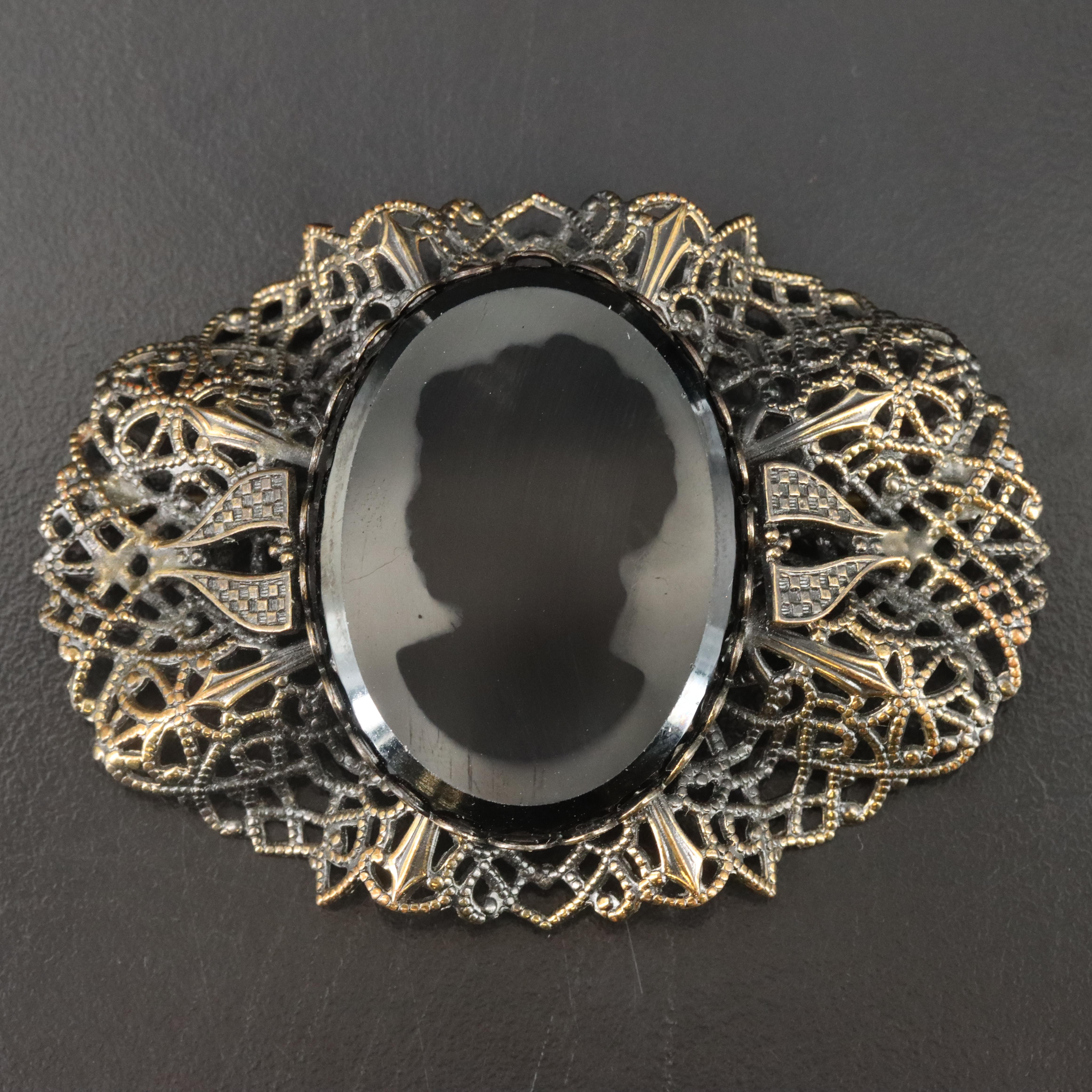Vintage Silhouette Brooch