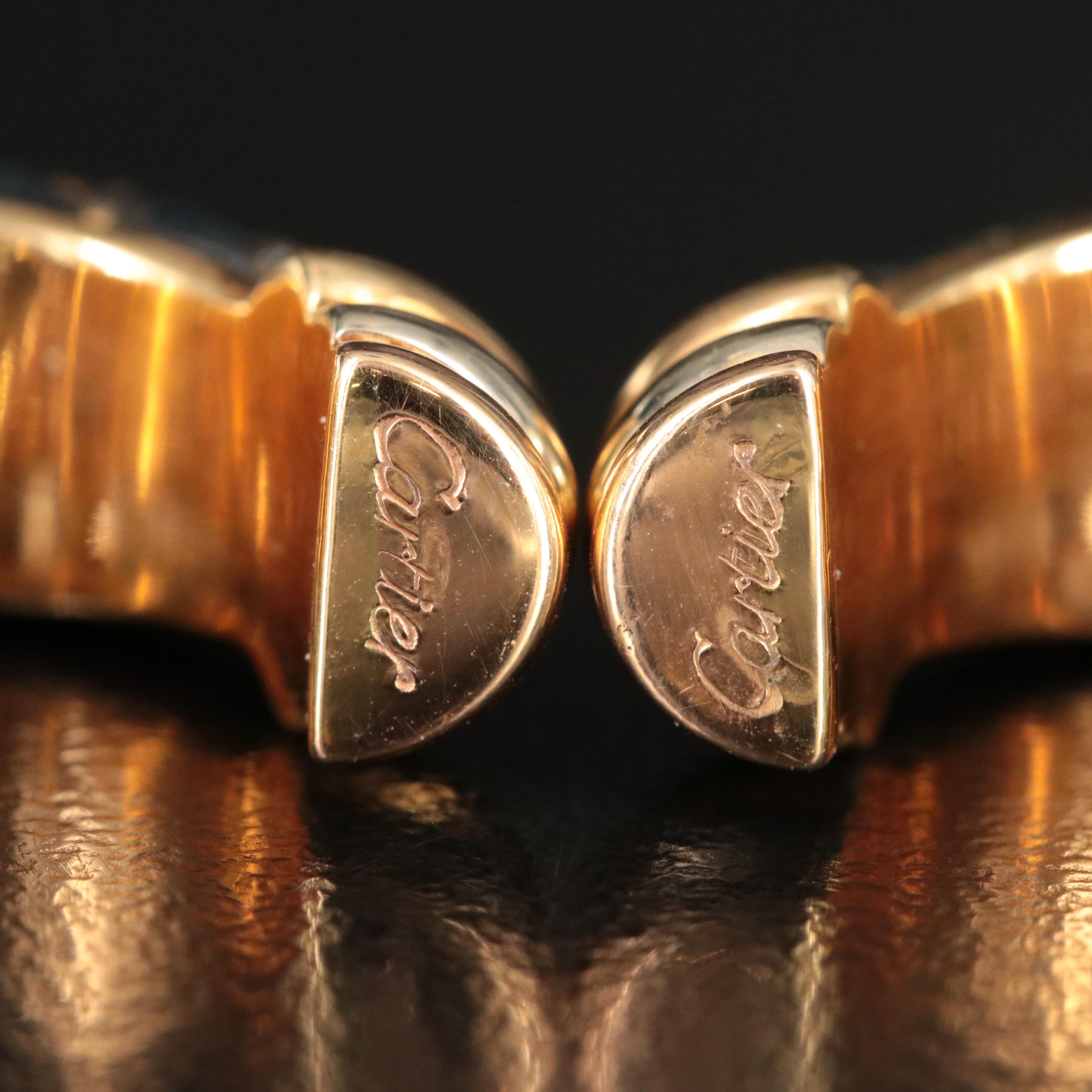 Cartier Trinity 18K and Darkened Silver  Clip Earrings