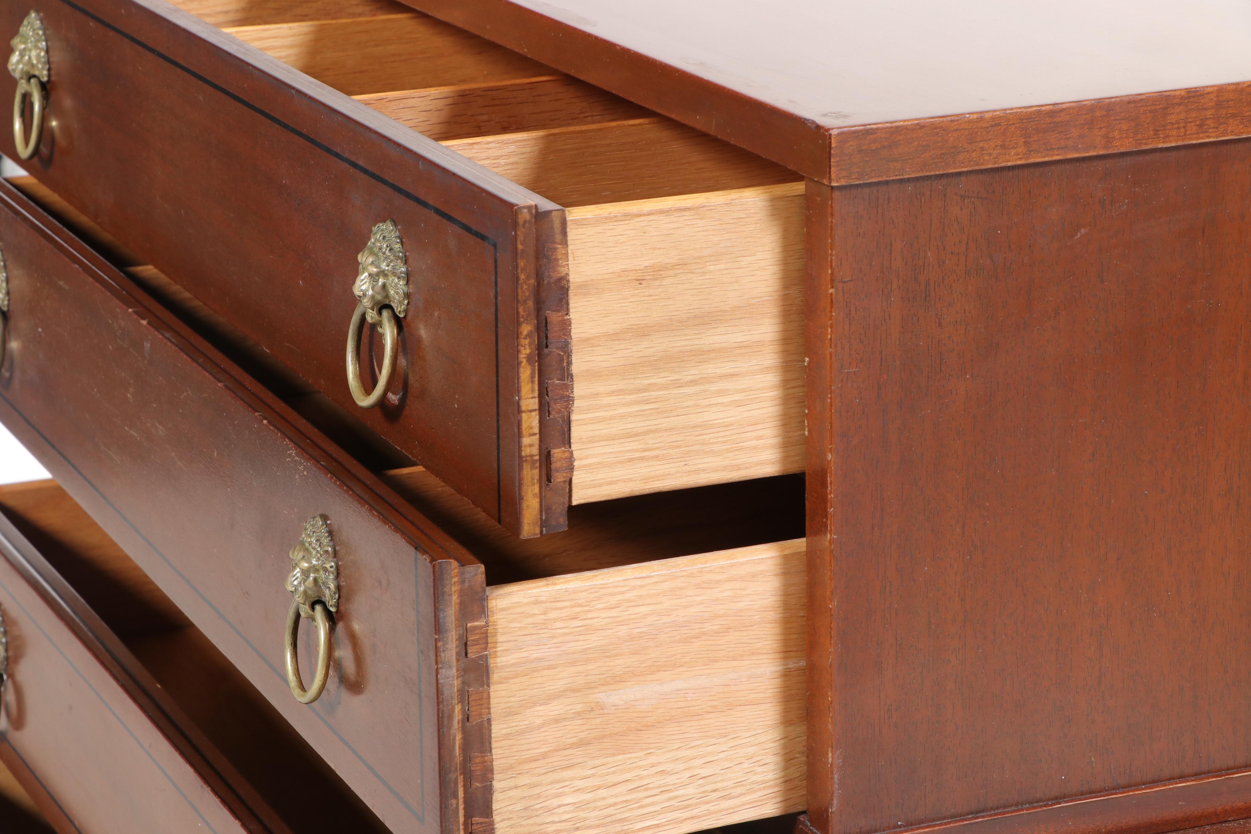 Northern Furniture Co. "Rway" Regency Style Mahogany Six-Drawer Chest