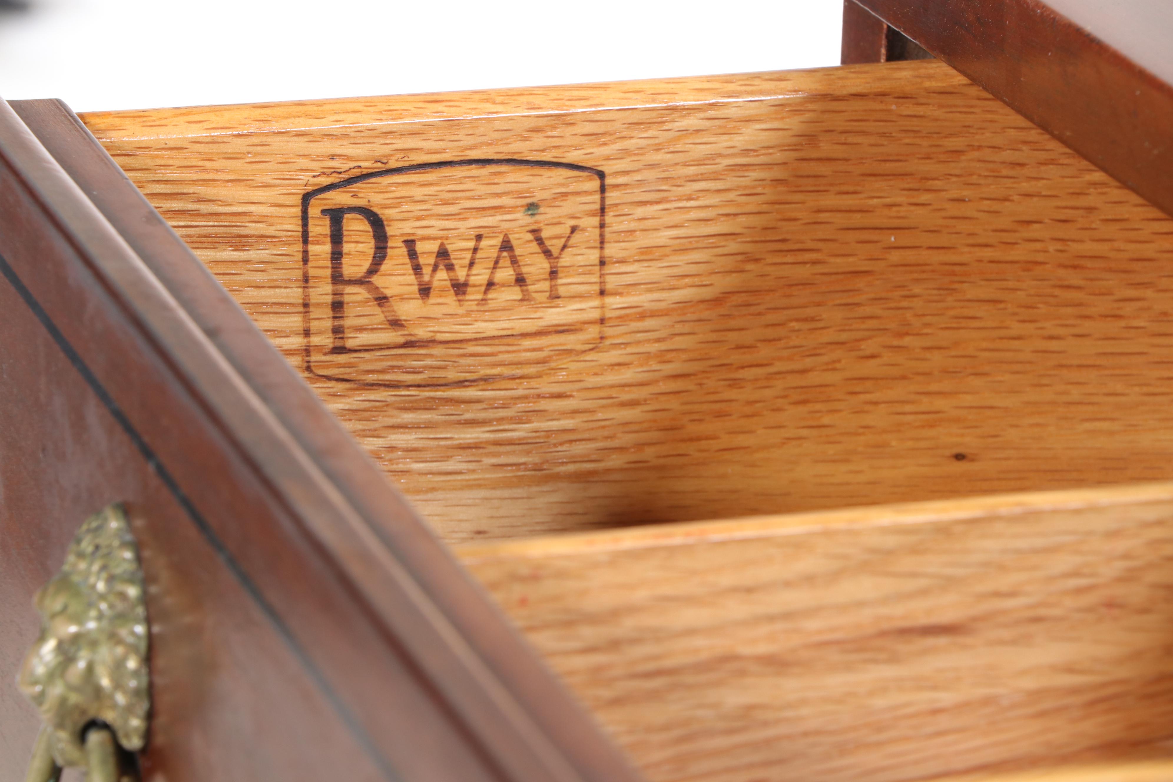 Northern Furniture Co. "Rway" Regency Style Mahogany Six-Drawer Chest