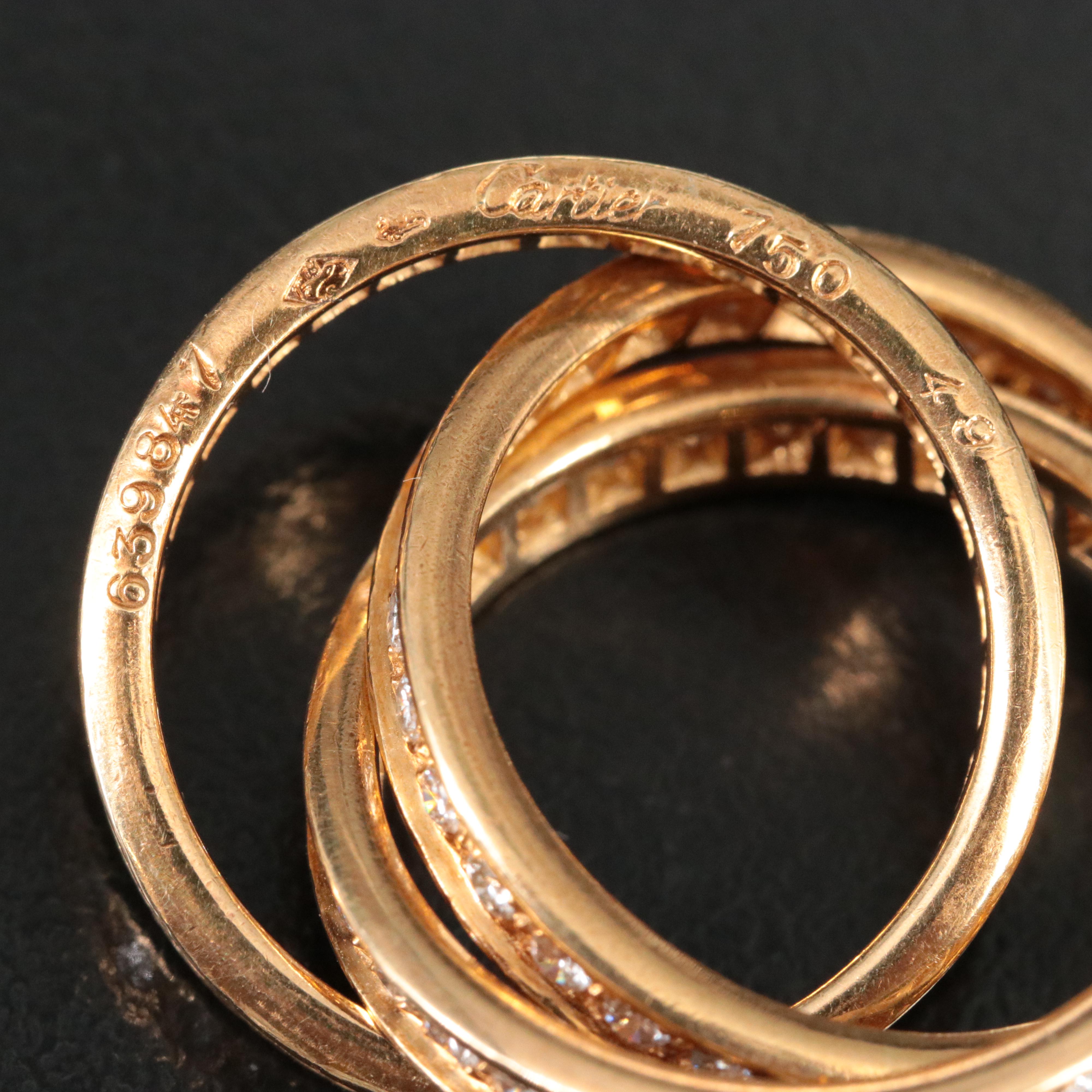 Cartier Trinity 18K 1.35 CTW Diamond Ring