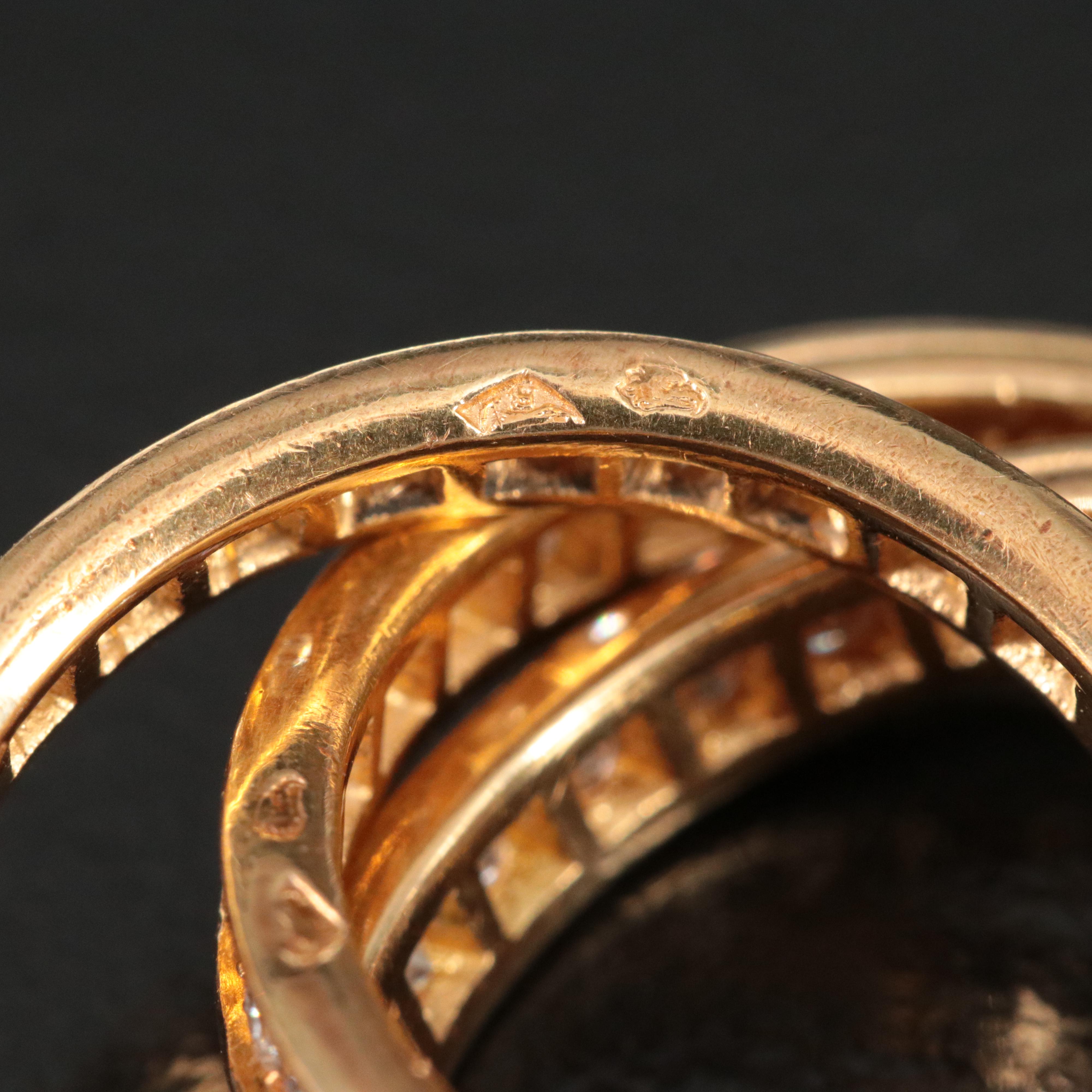 Cartier Trinity 18K 1.35 CTW Diamond Ring