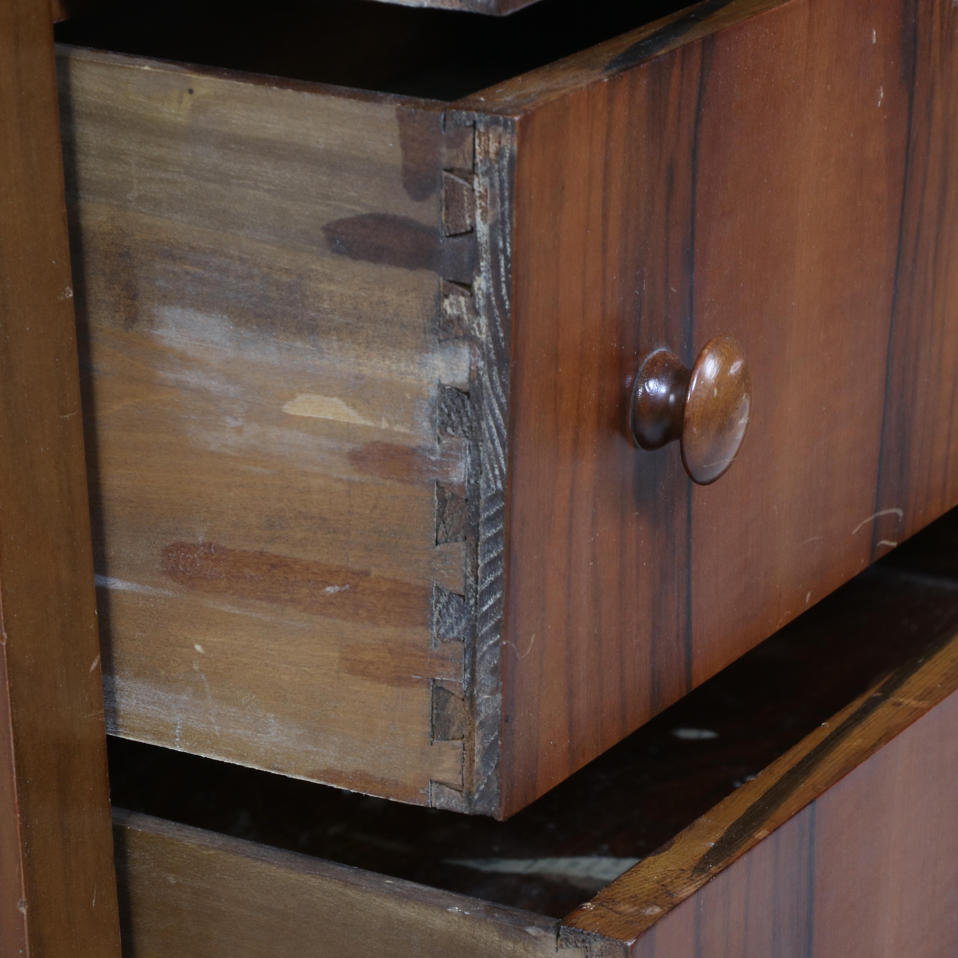 Chittenden & Eastman Co. Empire Revival Figured Walnut Six-Drawer Chest