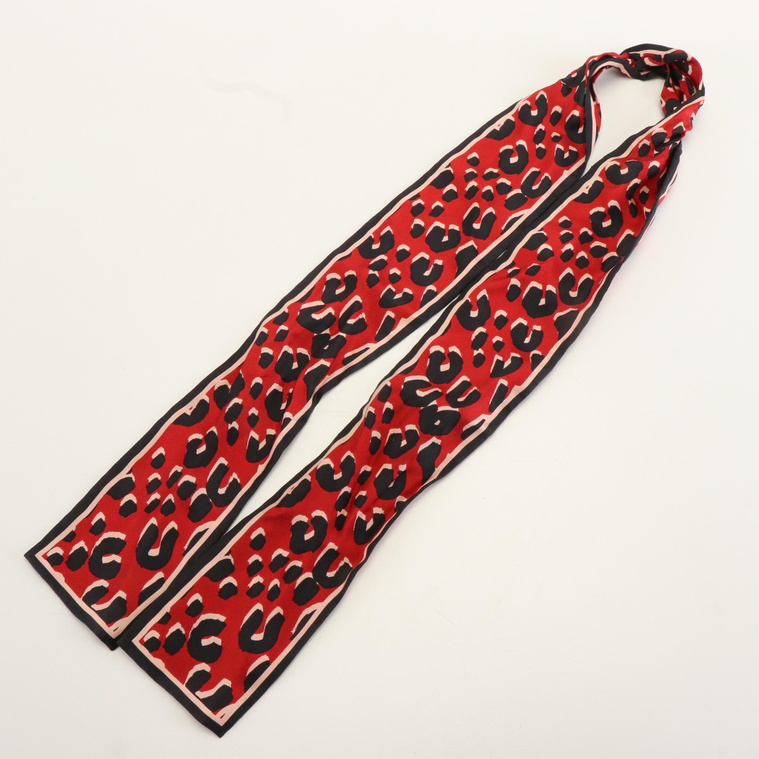 Louis Vuitton Stephen Sprouse Leopard Bandeau in Red Silk