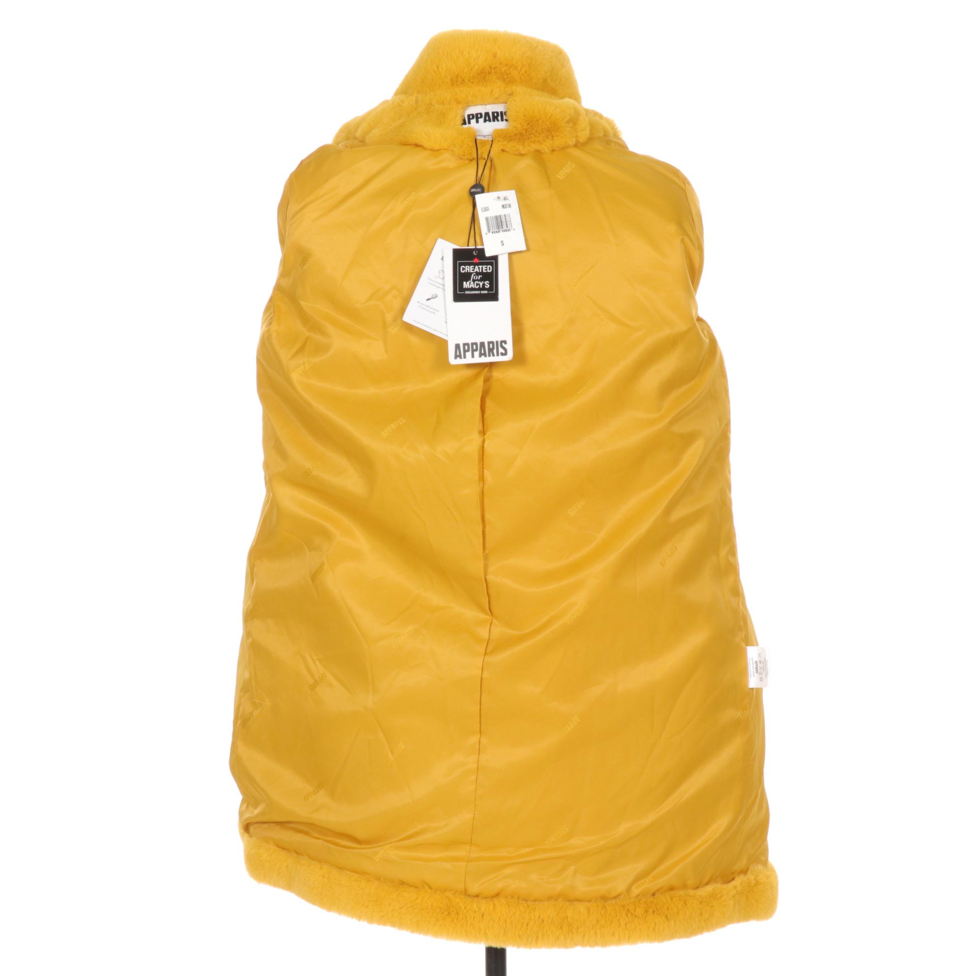 Apparis Mustard Faux Fur Stroller