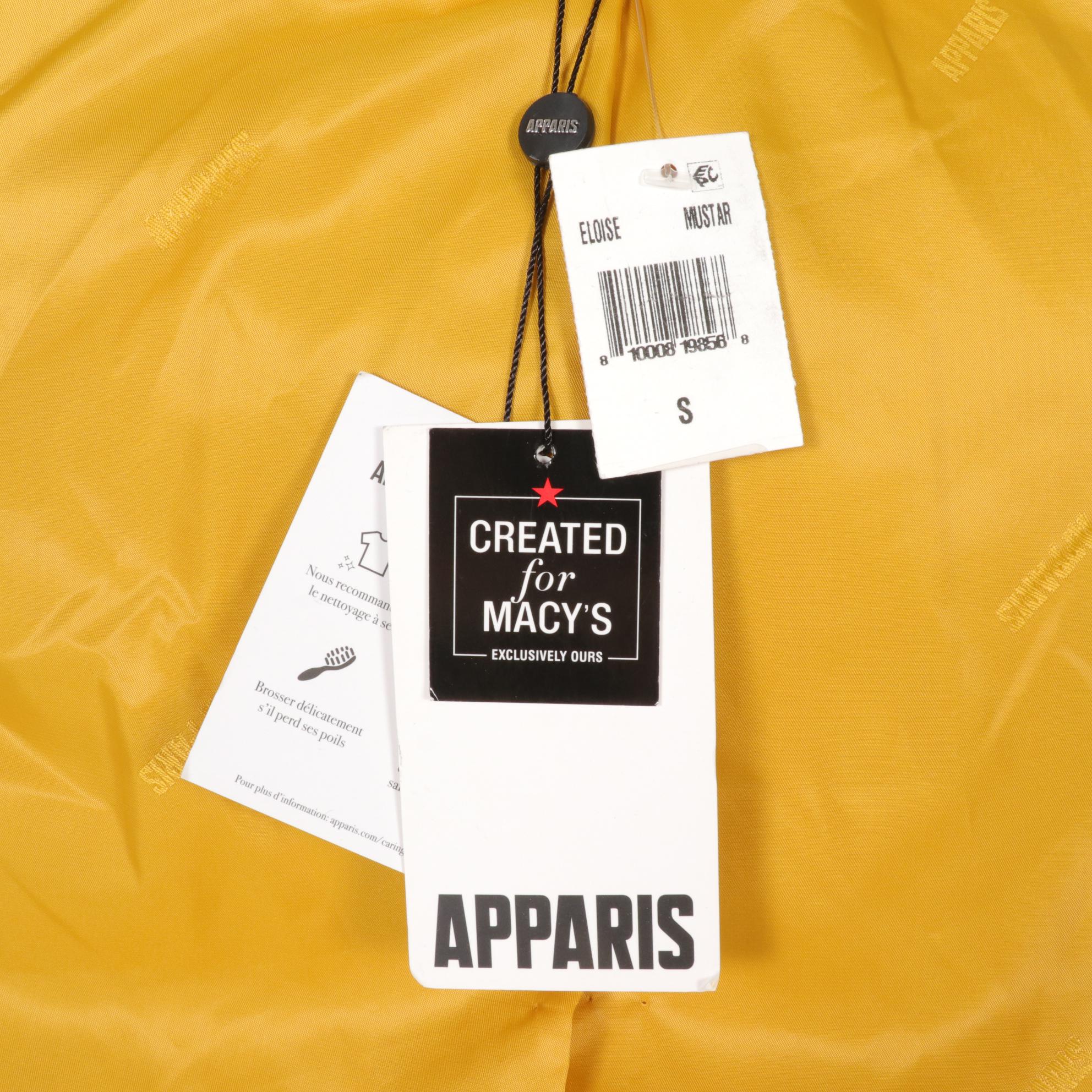 Apparis Mustard Faux Fur Stroller