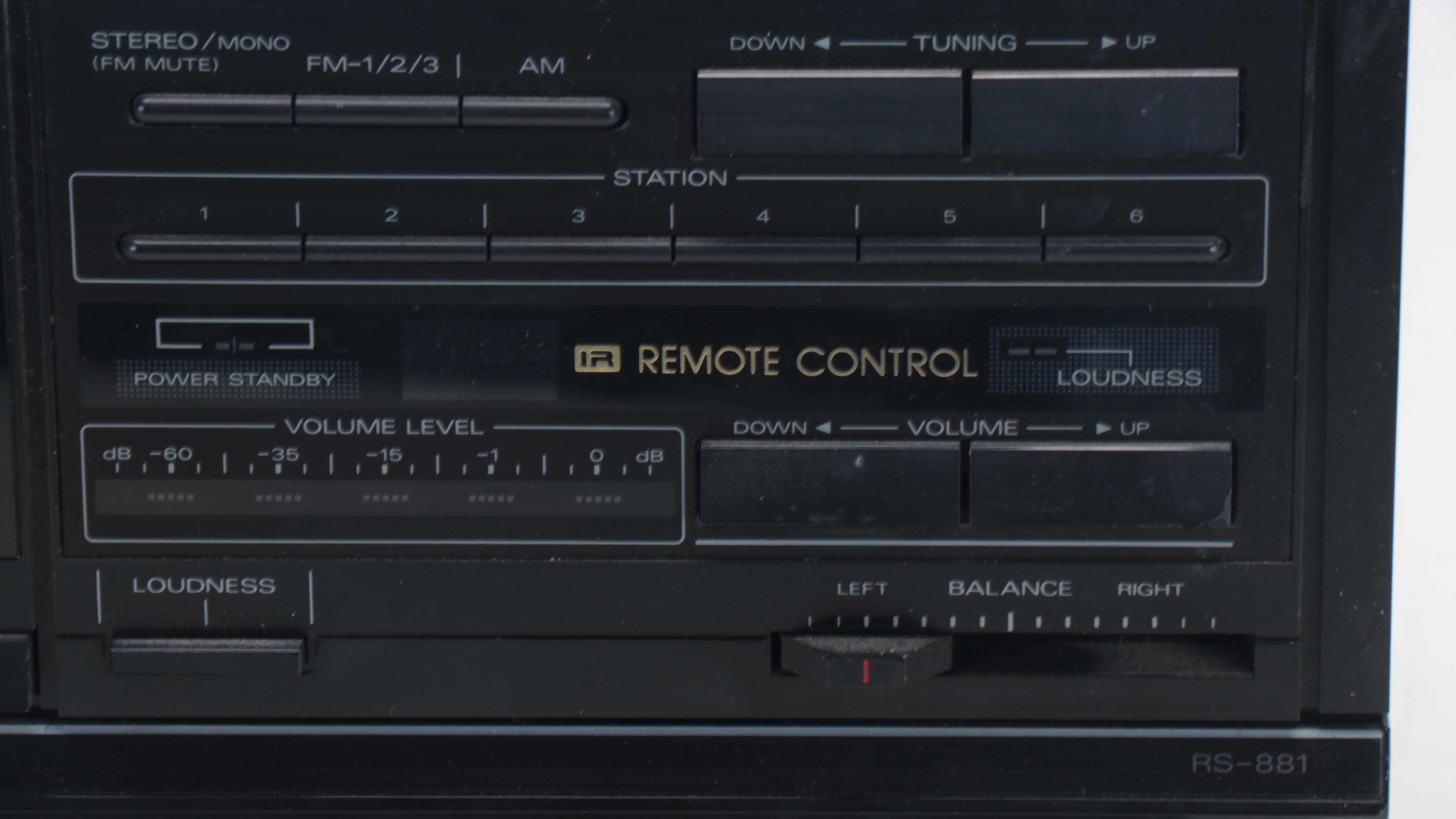 Studio-Standard by Fisher Stereo Tuner Amplifier with Technics Cassette Deck