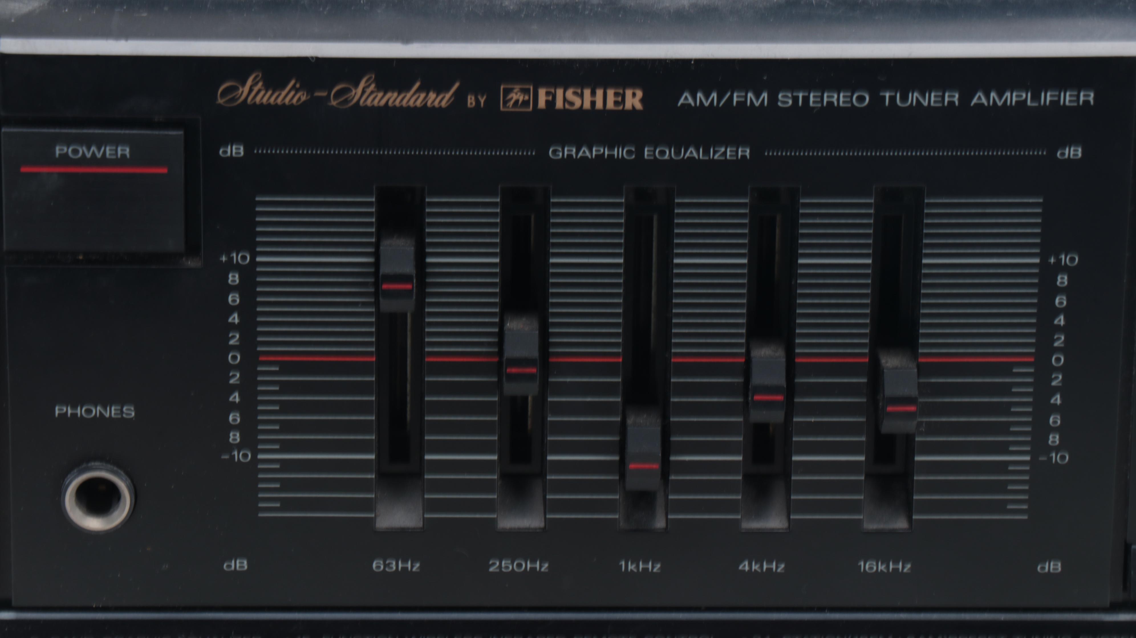 Studio-Standard by Fisher Stereo Tuner Amplifier with Technics Cassette Deck