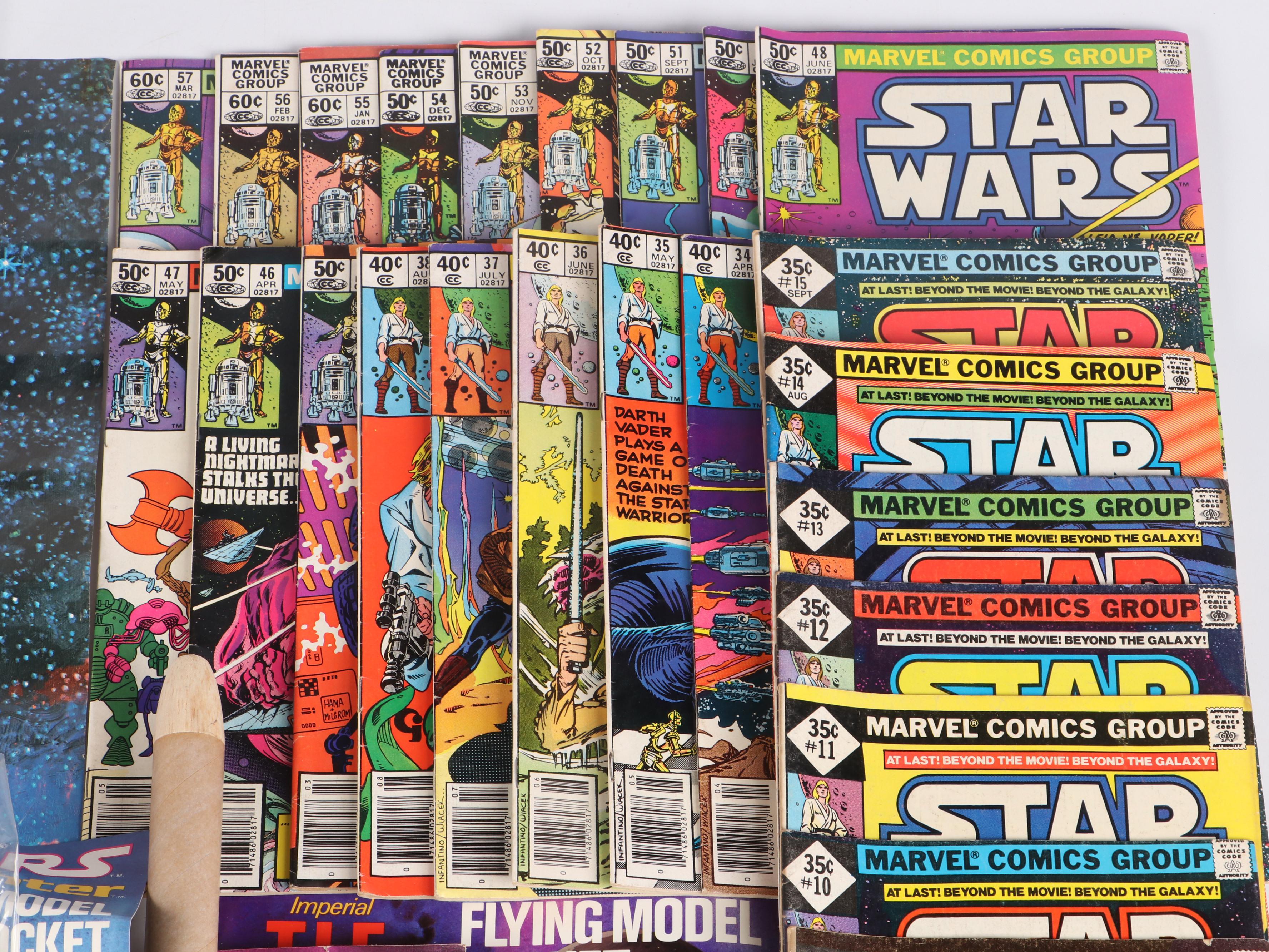 Marvel Comics Group Star Wars Comics, X-Wing, T.I.E. Fighter Model Kits and More