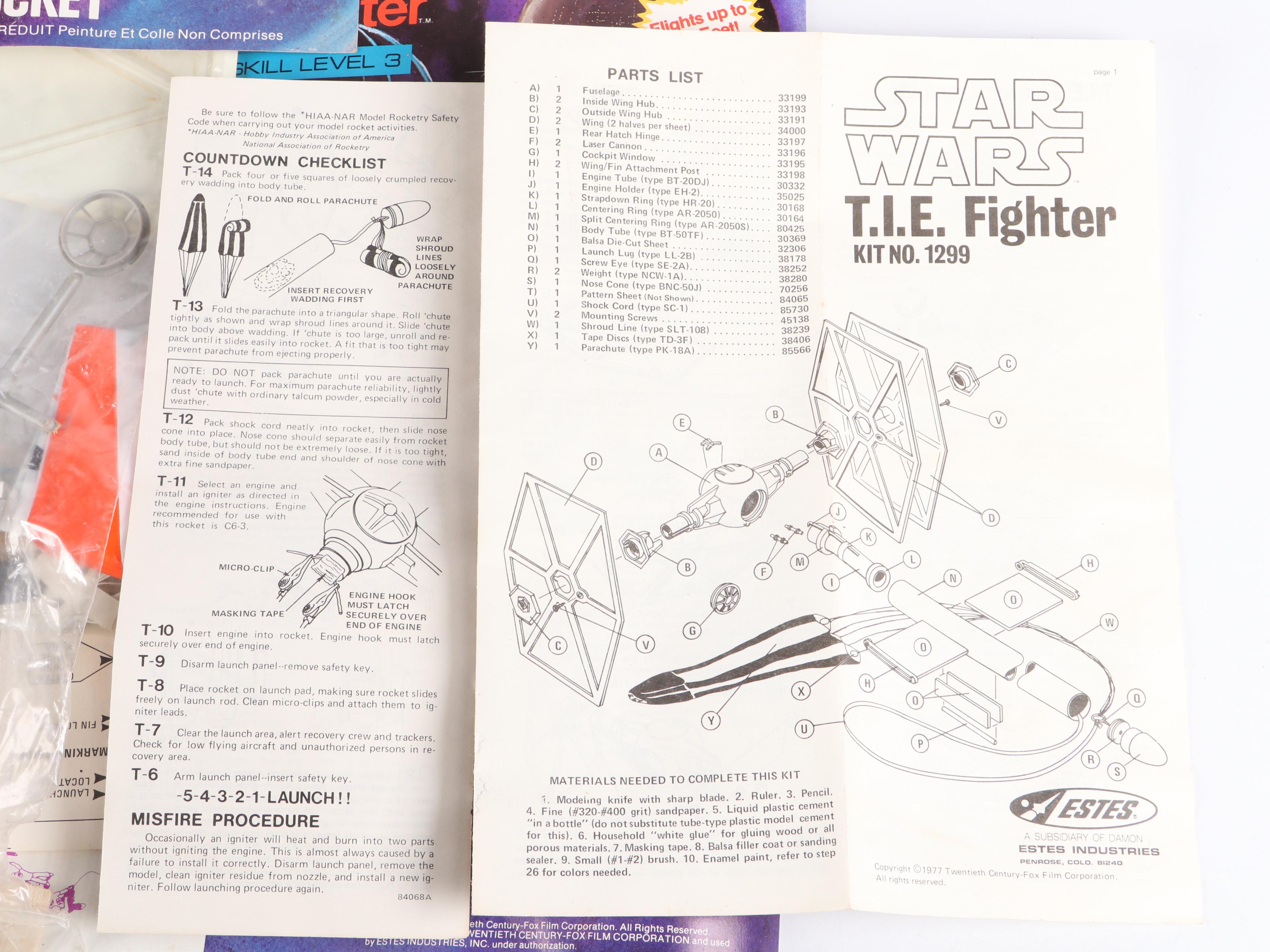 Marvel Comics Group Star Wars Comics, X-Wing, T.I.E. Fighter Model Kits and More