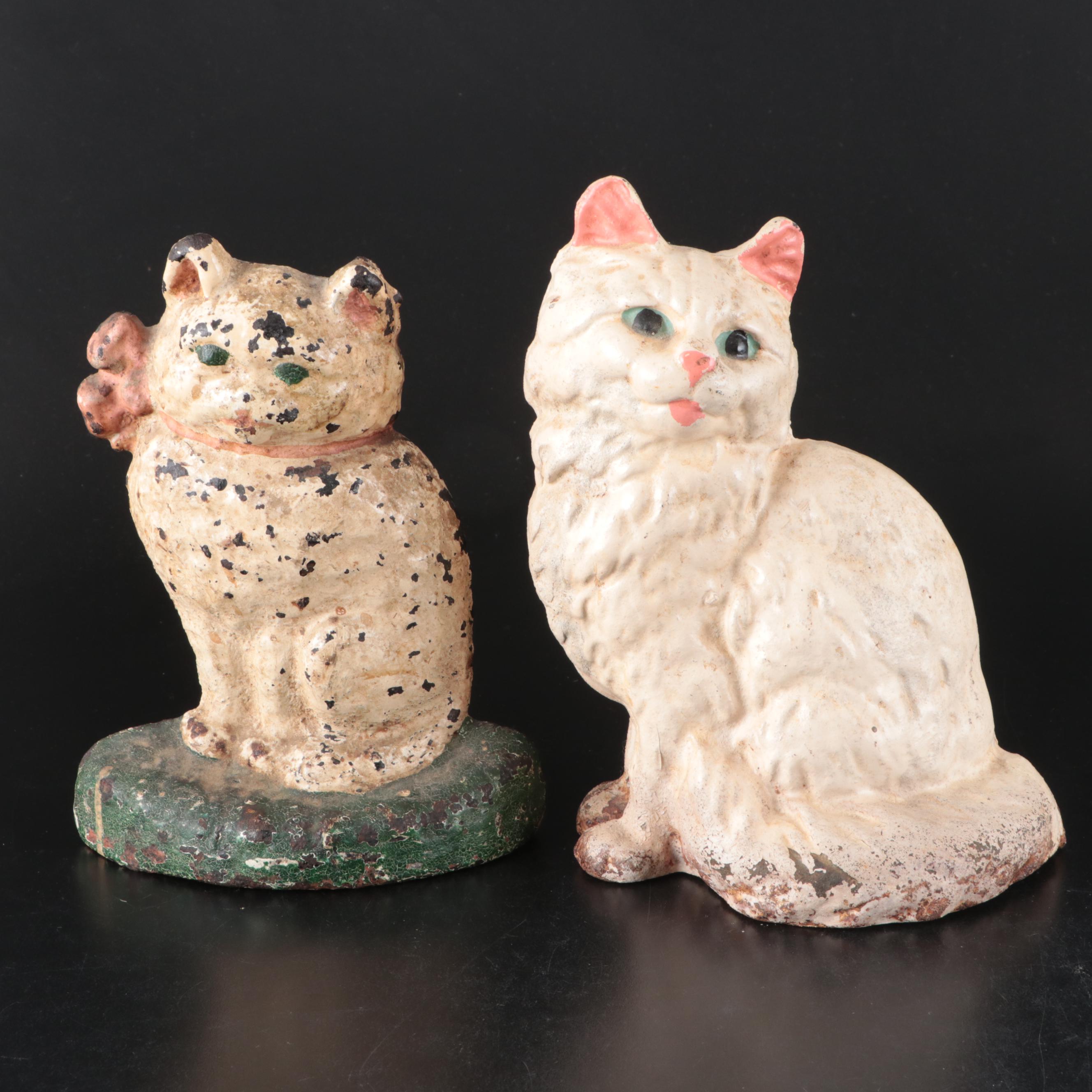 American Foundries "Kitten" with Hubley "Sitting Persian Cat"