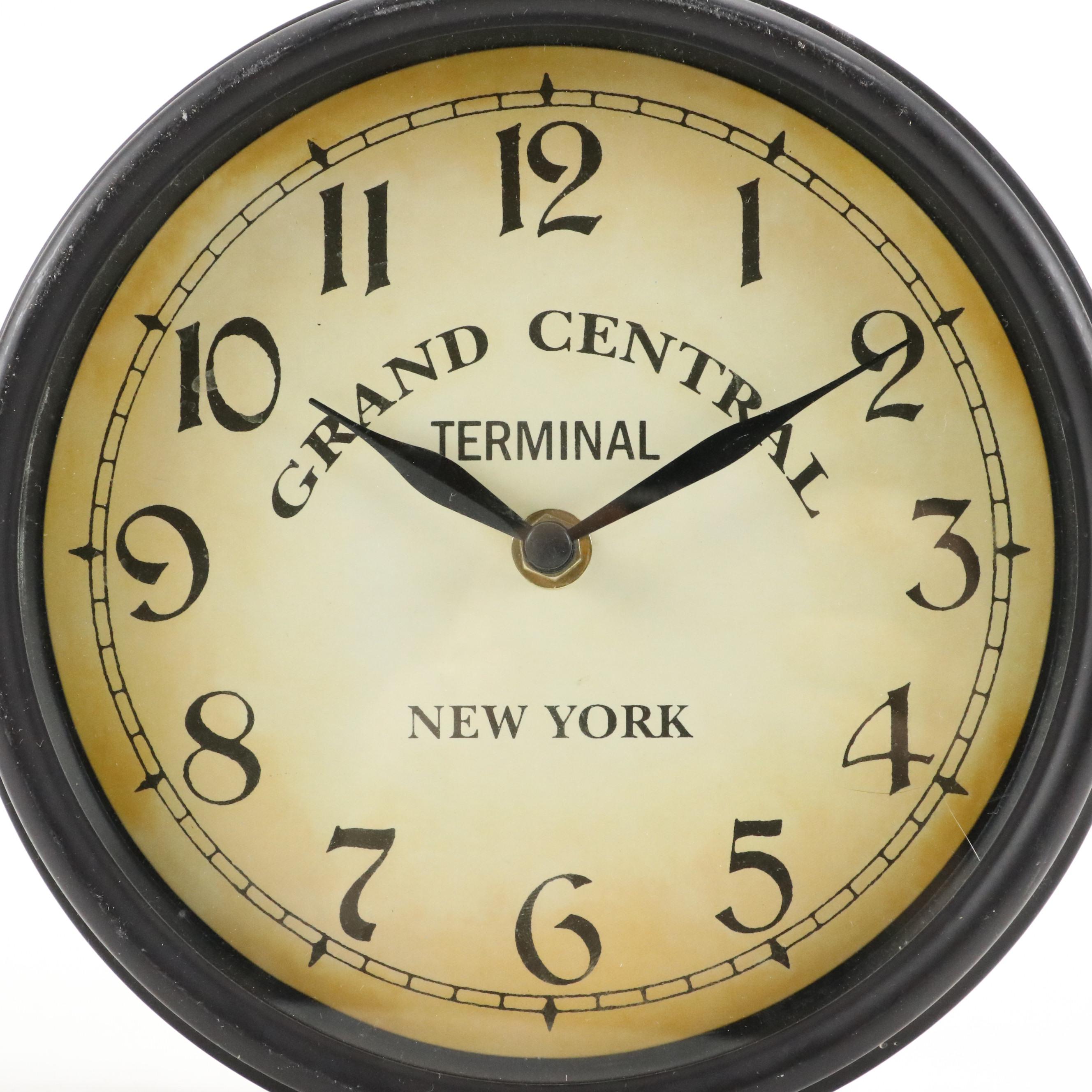 Dyna-Living Grand Central Terminal Railway Train Station Double-Sided Wall Clock