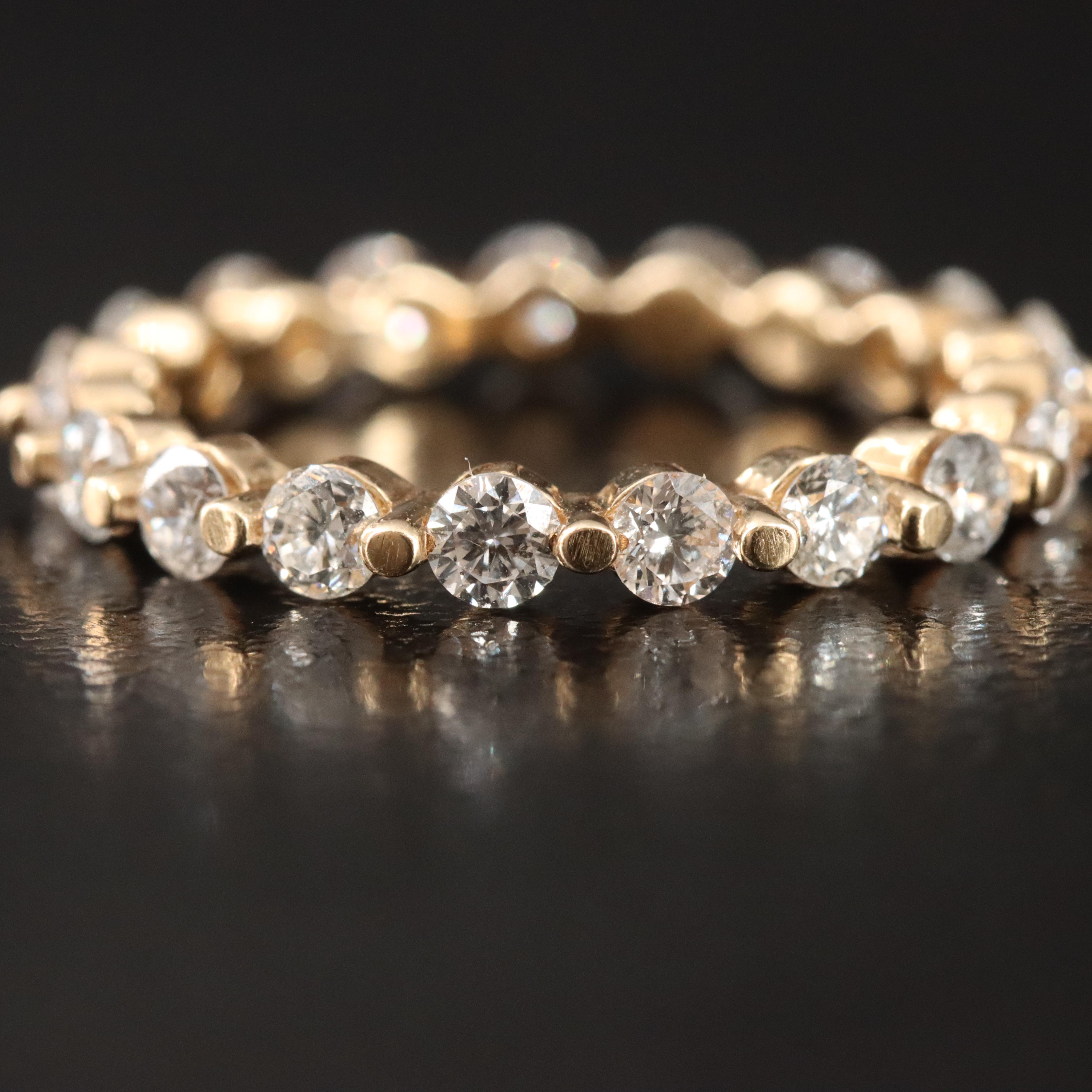 14K 1.05 CTW Lab Grown Diamond Eternity Band