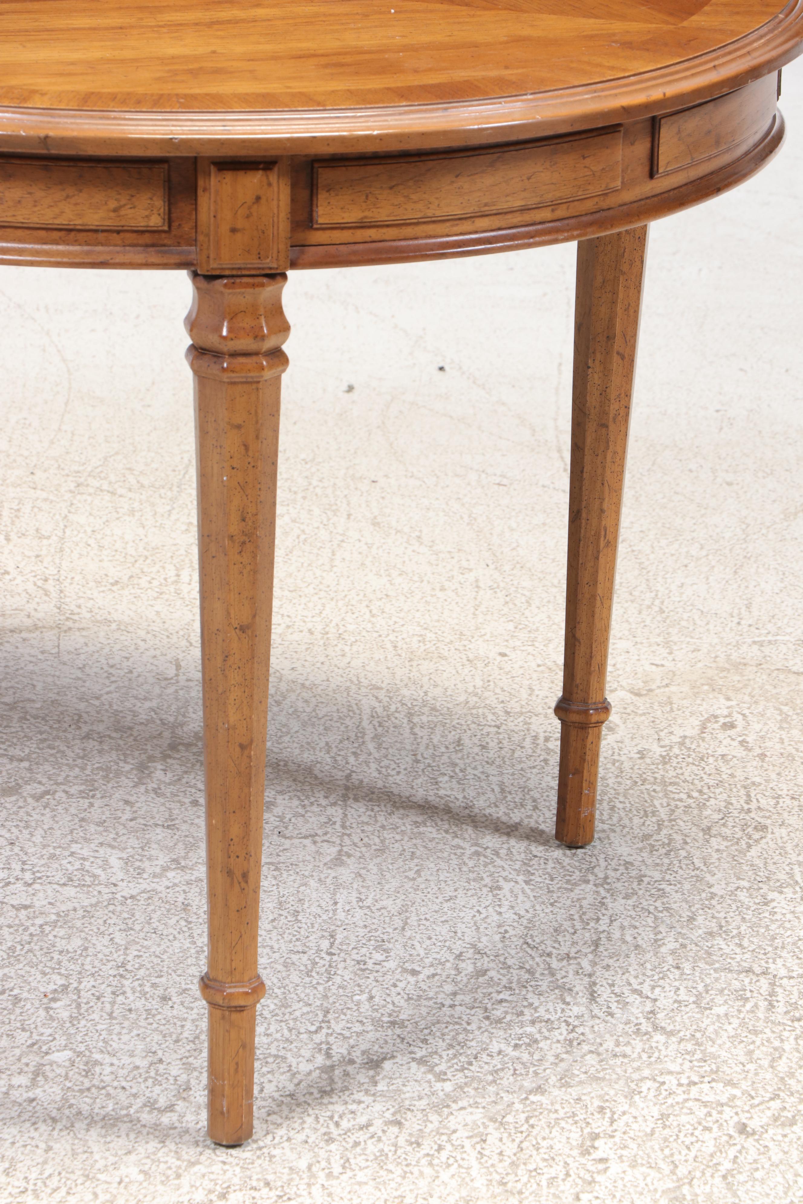 Seven-Piece Drexel "Esperanto" Pecan Dining Set, Mid-20th Century