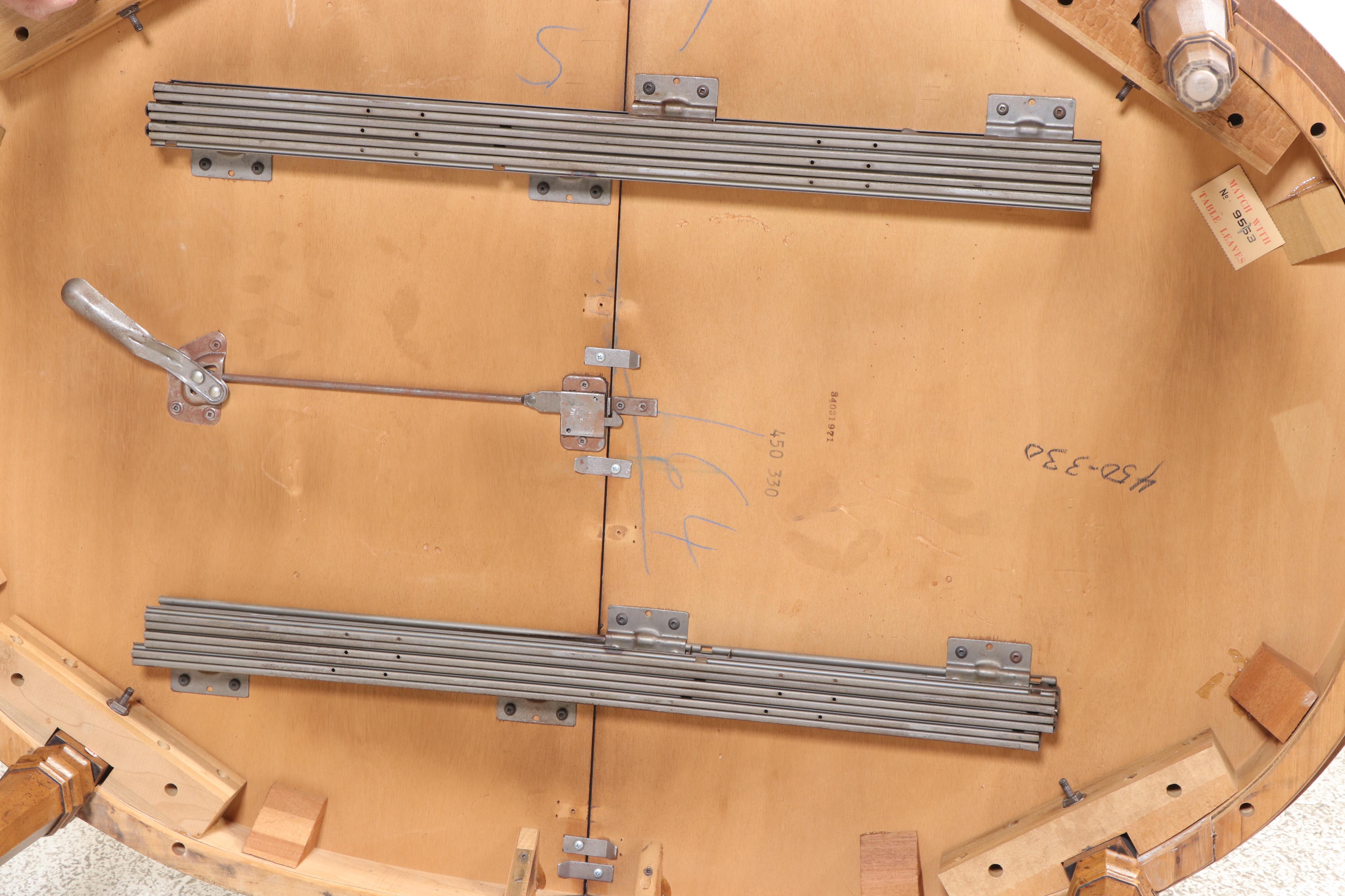 Seven-Piece Drexel "Esperanto" Pecan Dining Set, Mid-20th Century