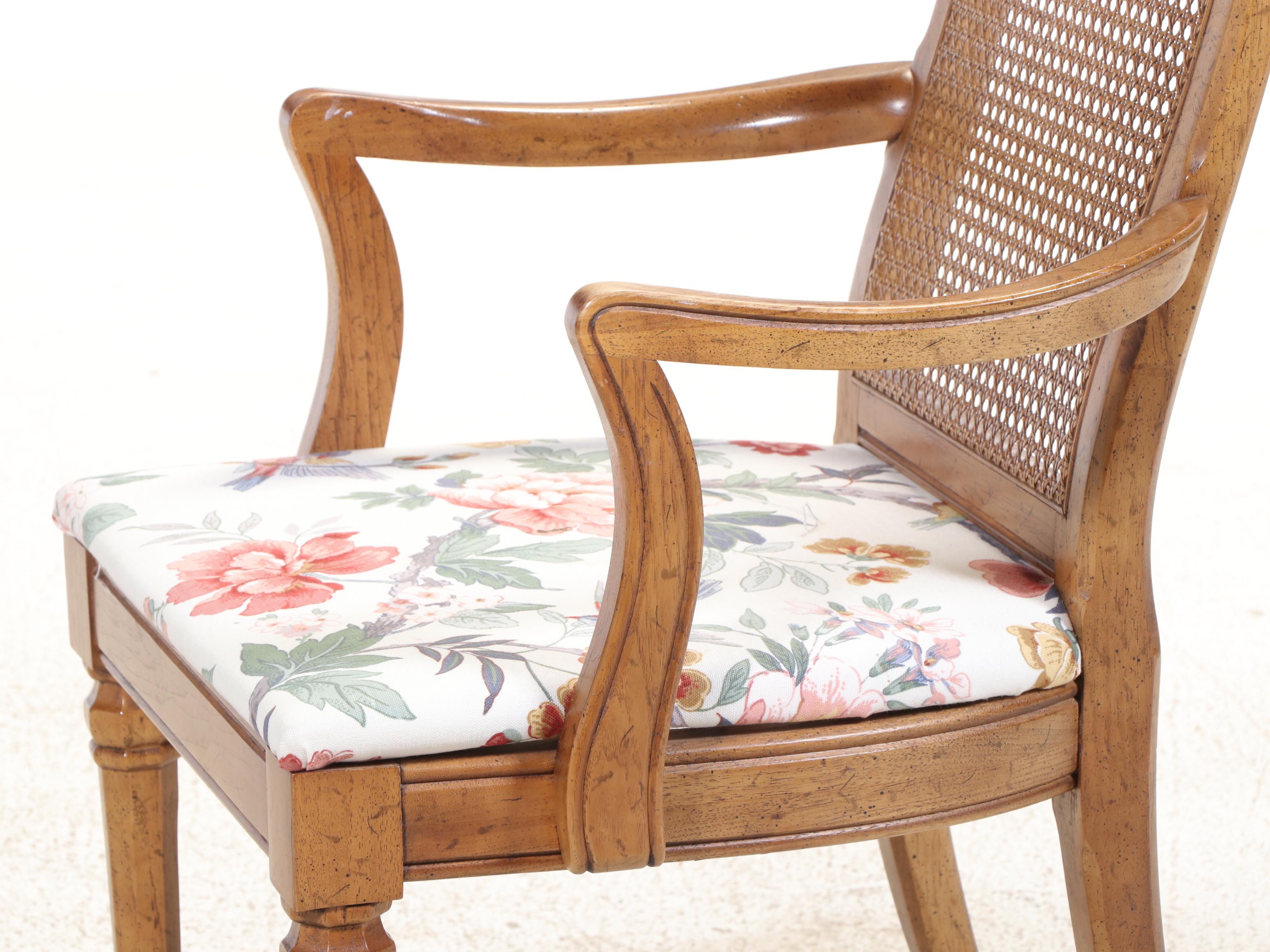 Seven-Piece Drexel "Esperanto" Pecan Dining Set, Mid-20th Century