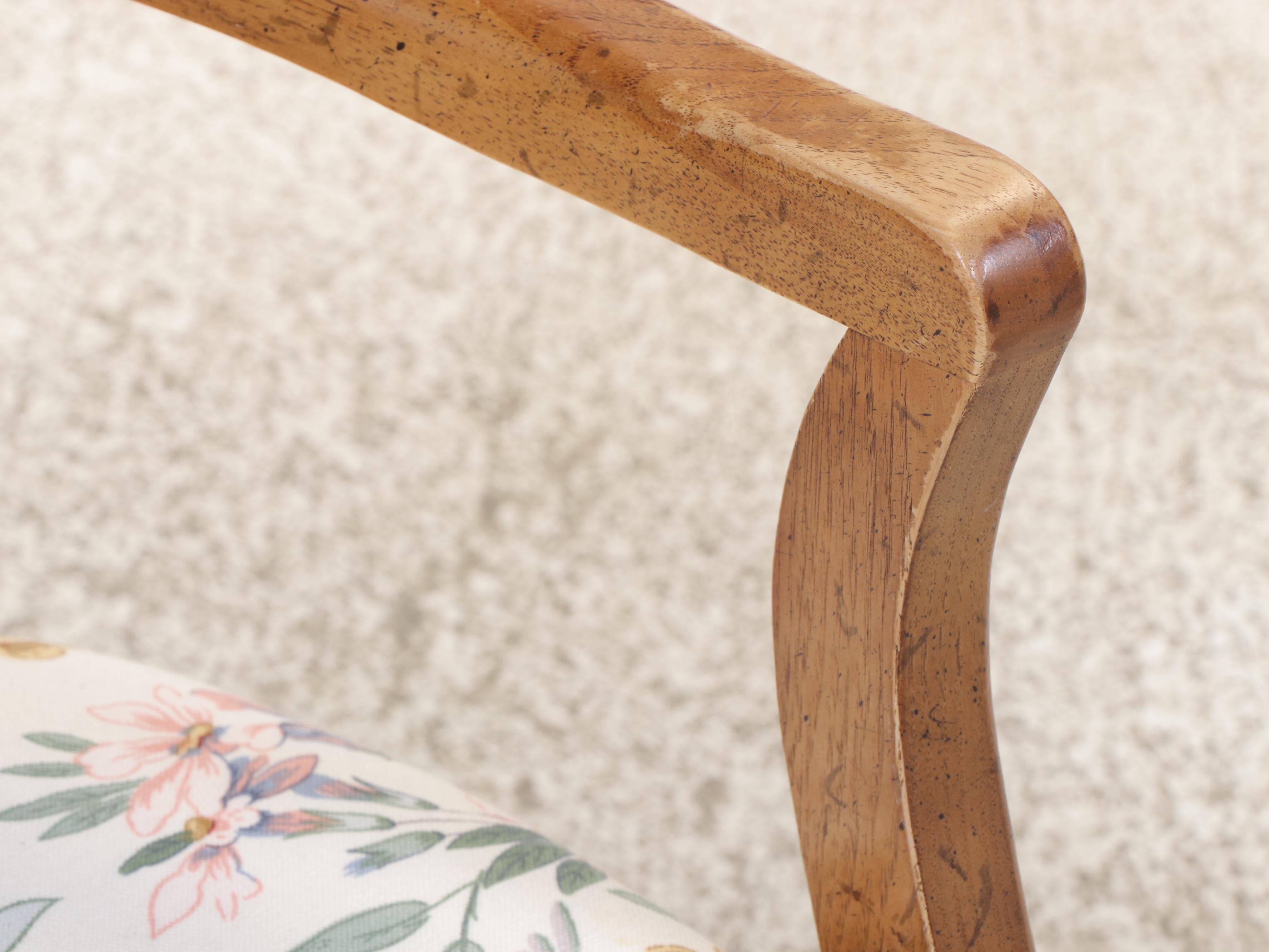 Seven-Piece Drexel "Esperanto" Pecan Dining Set, Mid-20th Century