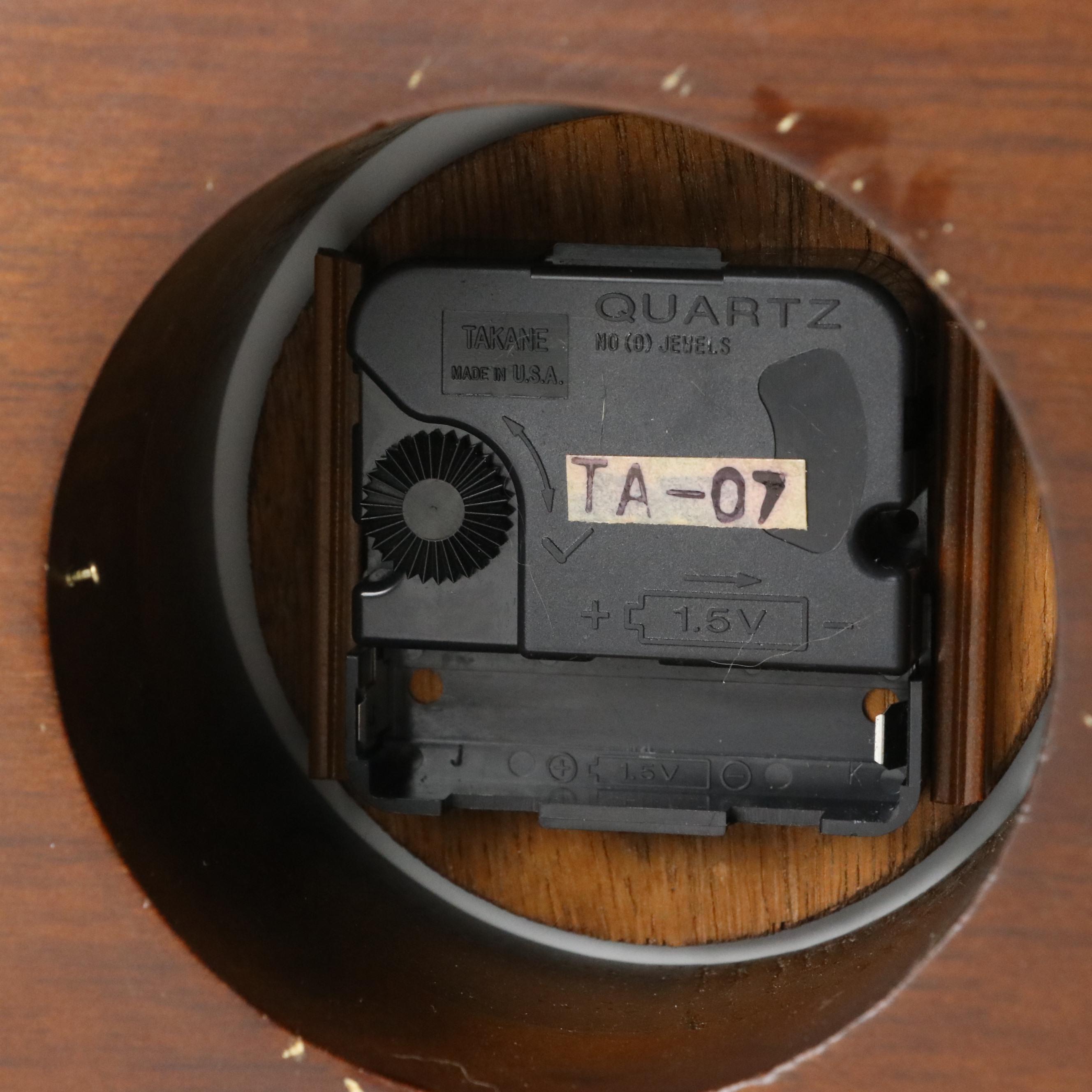 Bulova Walnut Finish Wood Mantel Clock