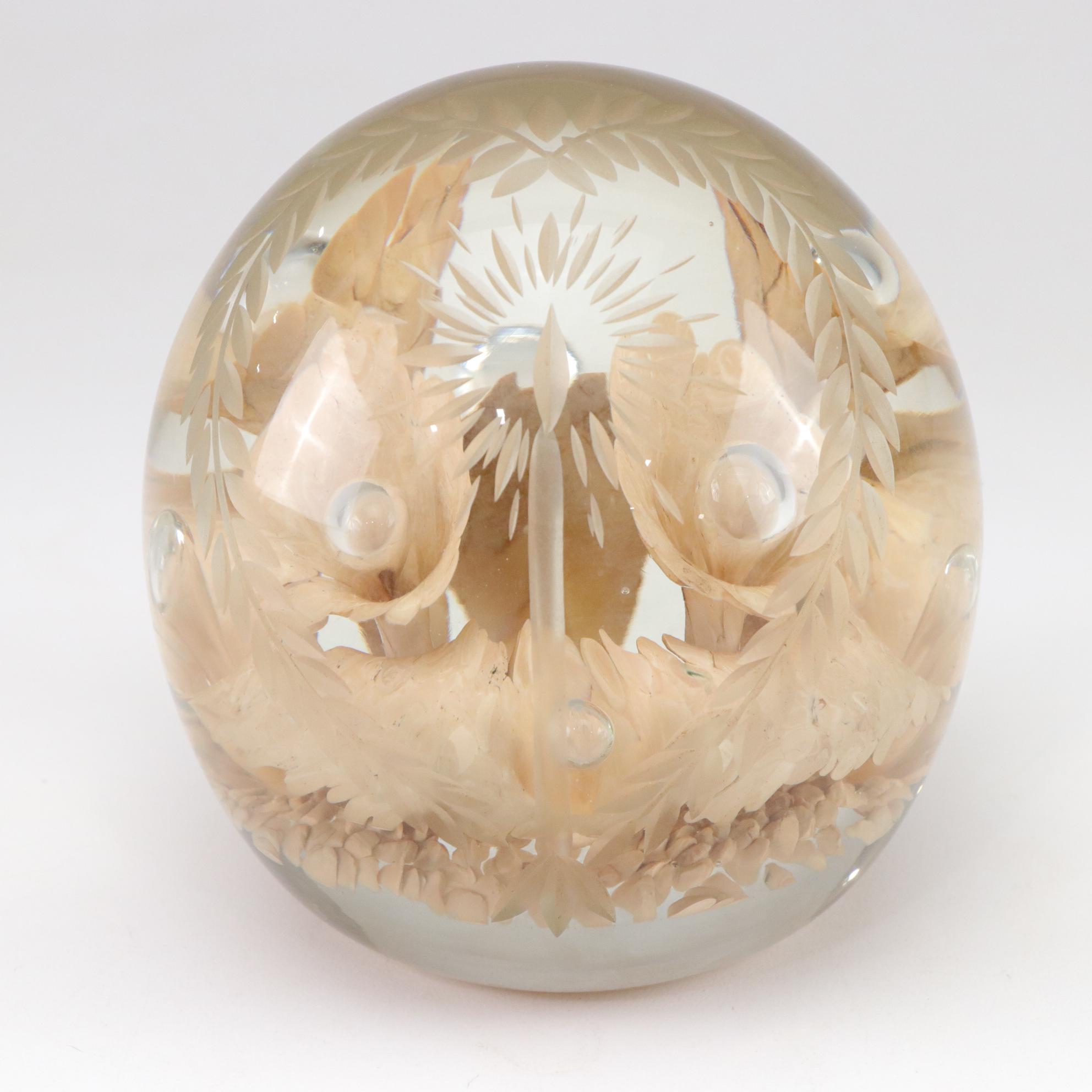 Joe Rice and Peacock Glass Works Art Glass Paperweights